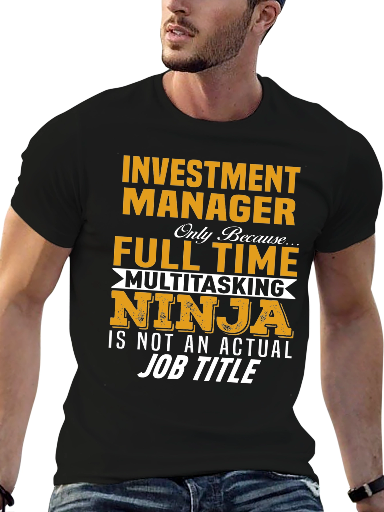 Investment Manager Full Time Ninja T-Shirt