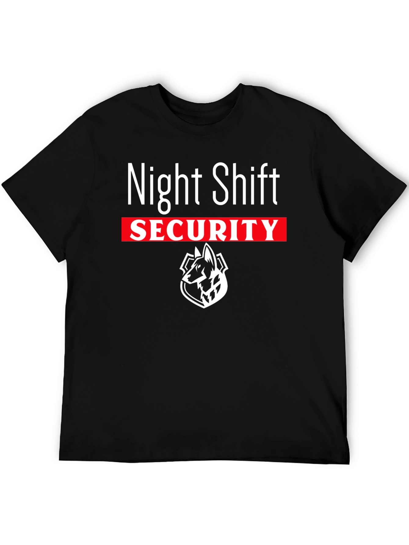 Night Shift Security T-Shirt - Guard Dog Design