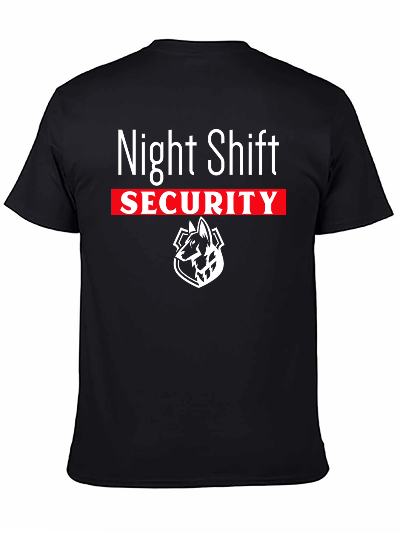 Night Shift Security T-Shirt - Guard Dog Design