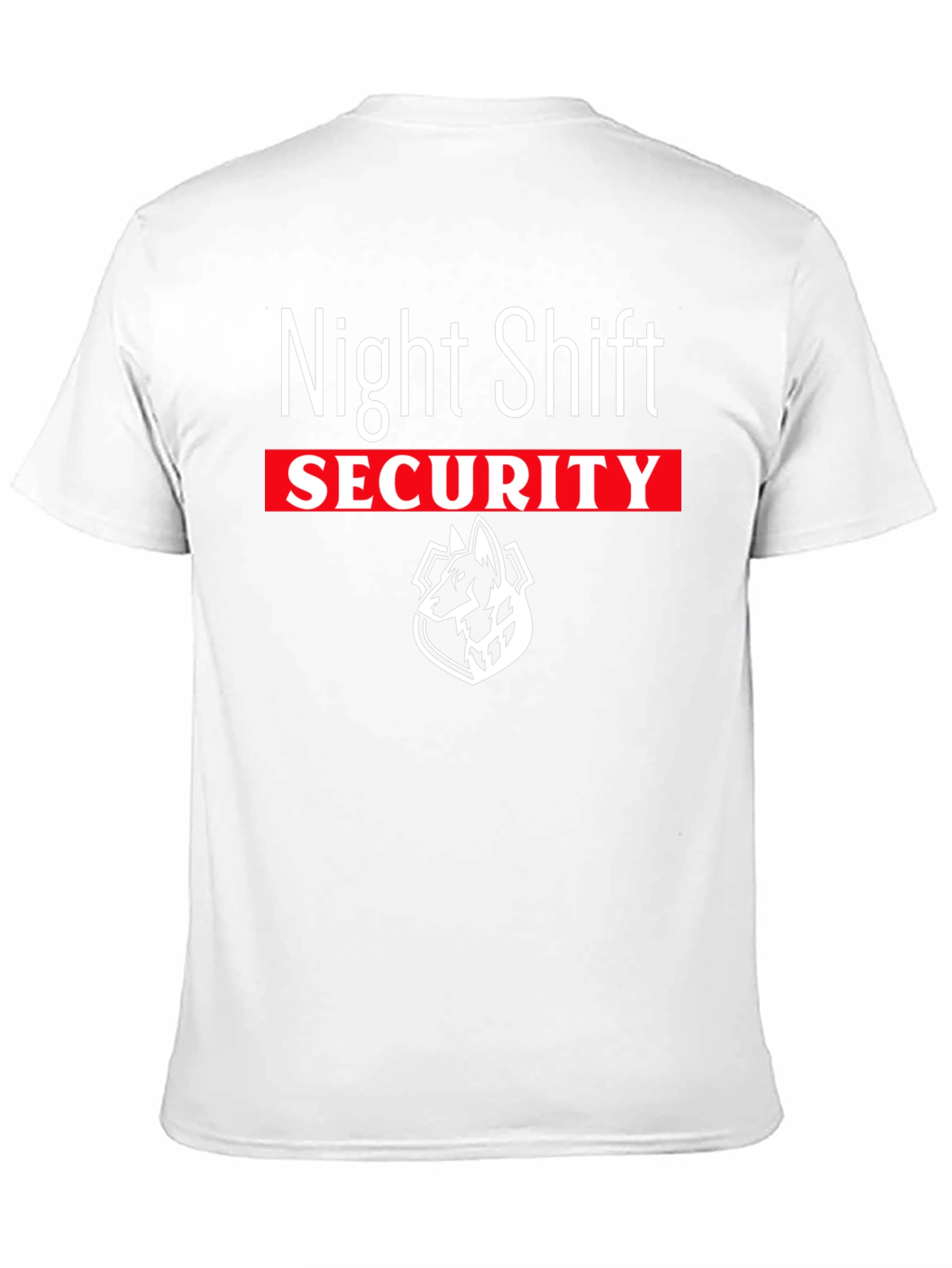 Night Shift Security T-Shirt - Guard Dog Design