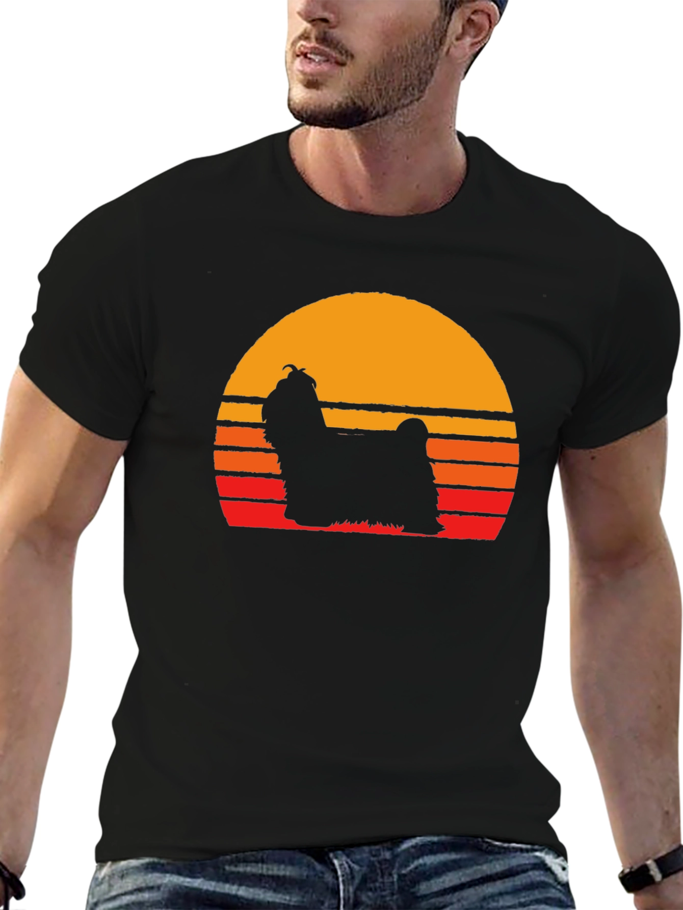 Retro Dog Silhouette T-Shirt