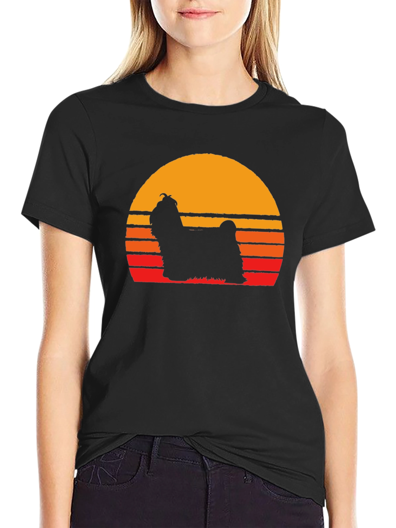 Retro Dog Silhouette T-Shirt