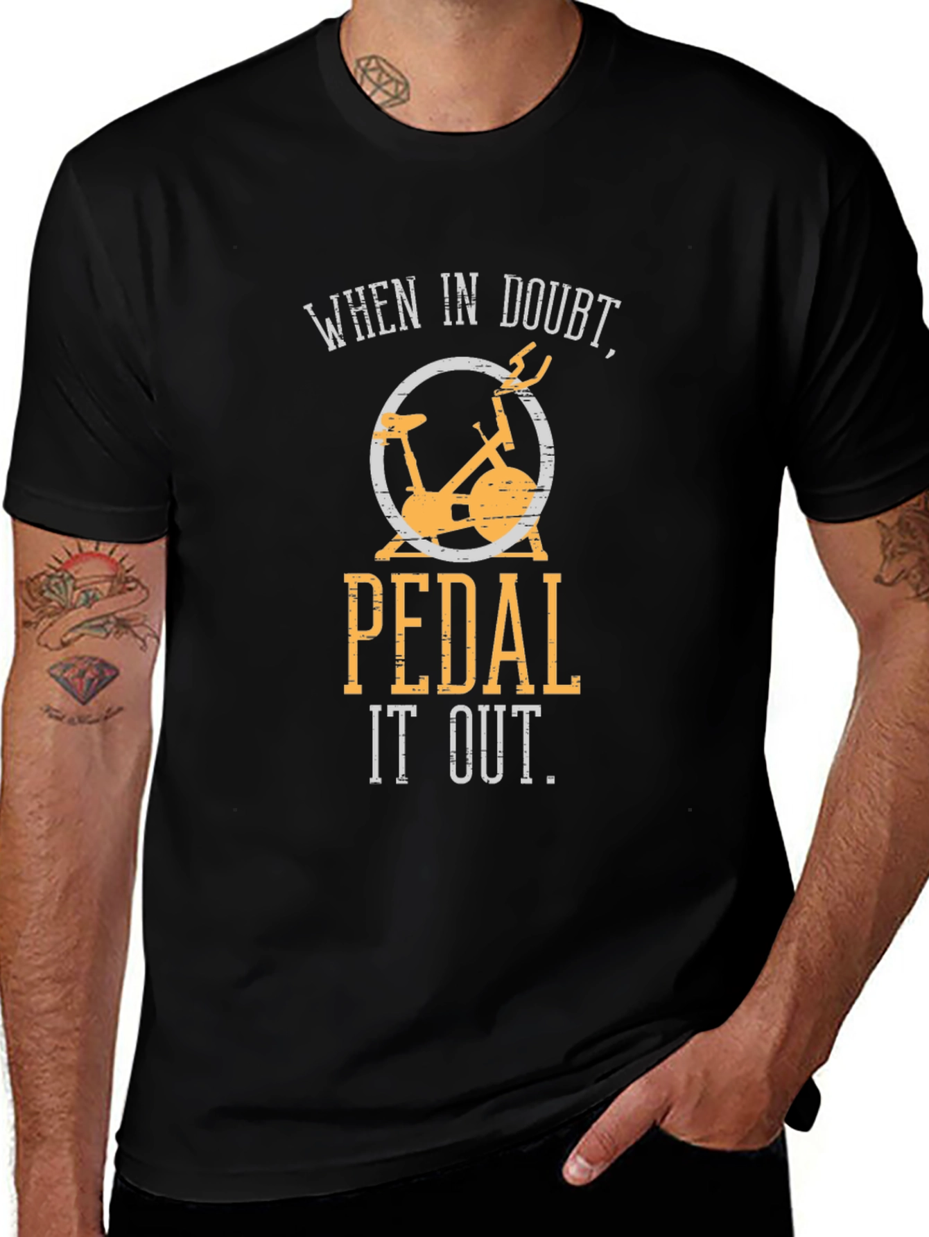 Pedal It Out Graphic Tee - Fitness Motivation