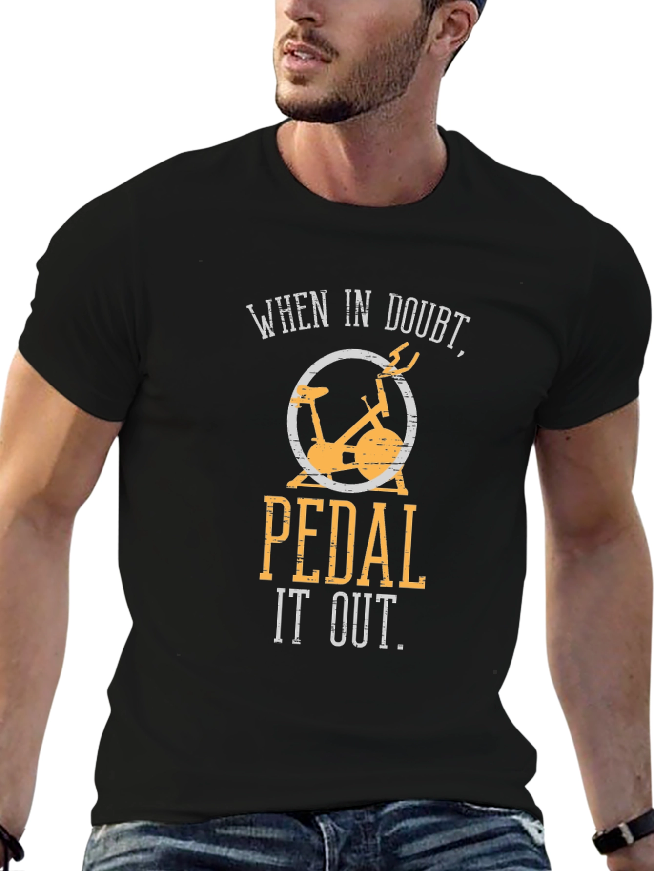 Pedal It Out Graphic Tee - Fitness Motivation