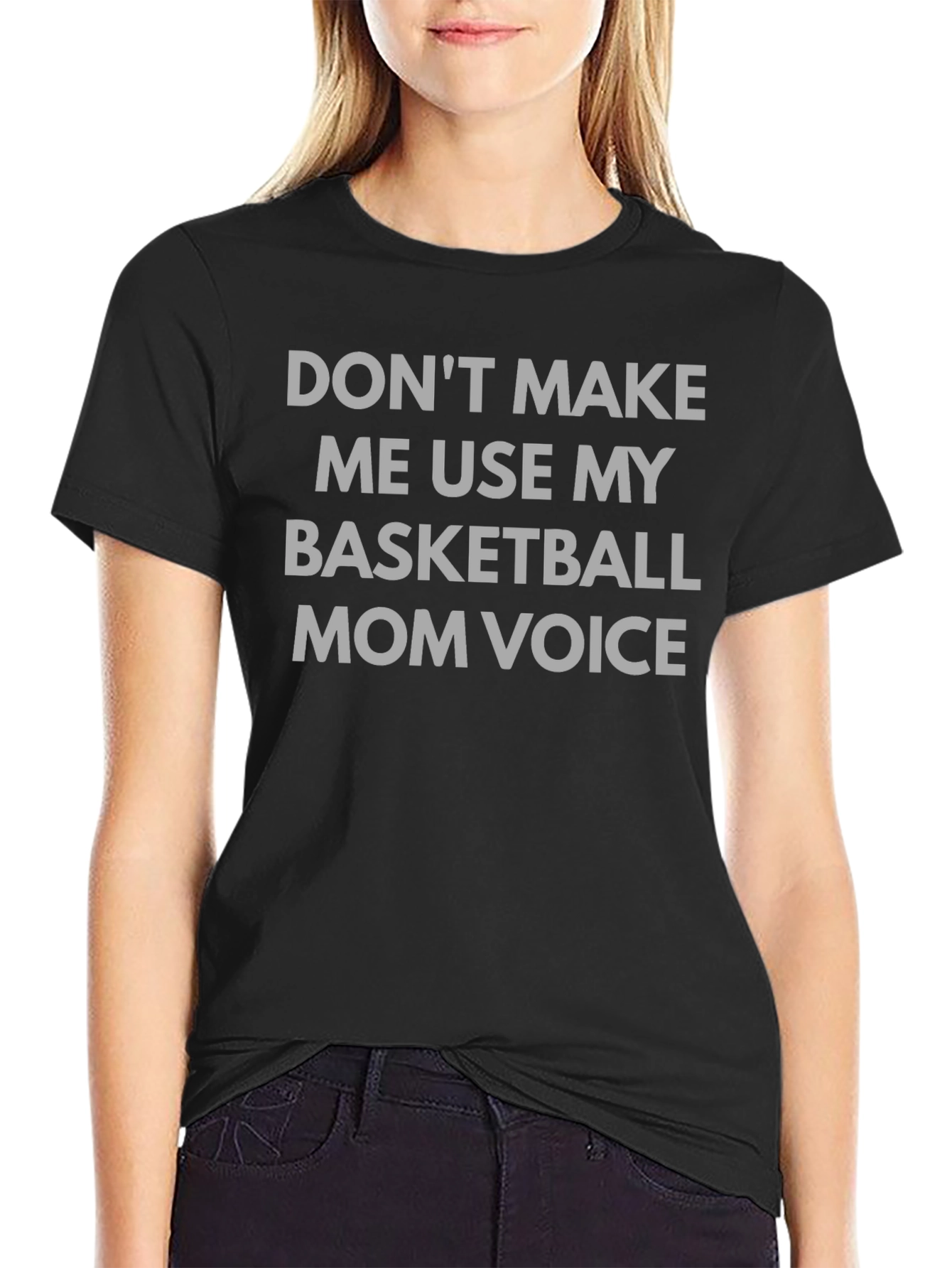 Basketball Mom Voice Graphic T-Shirt