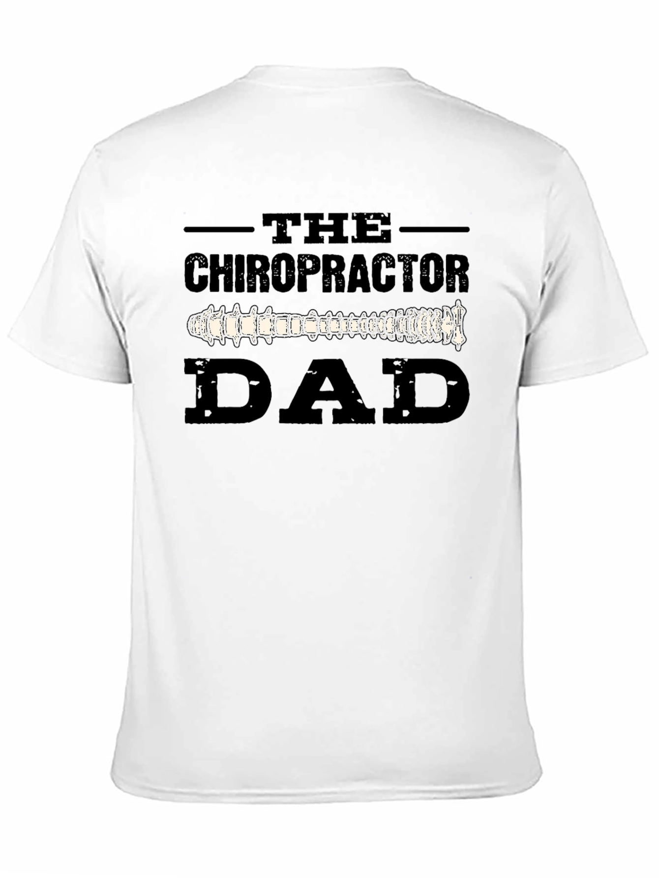 Chiropractor Dad T-Shirt - Spine Design