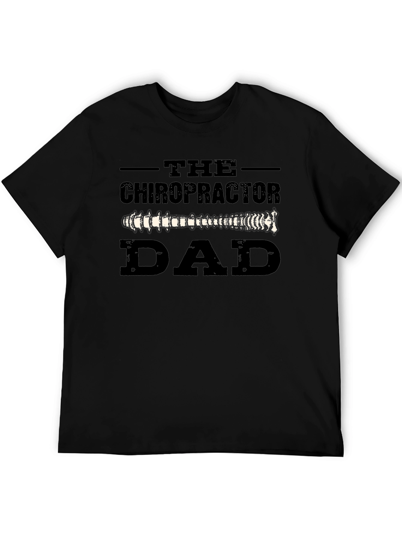 Chiropractor Dad T-Shirt - Spine Design