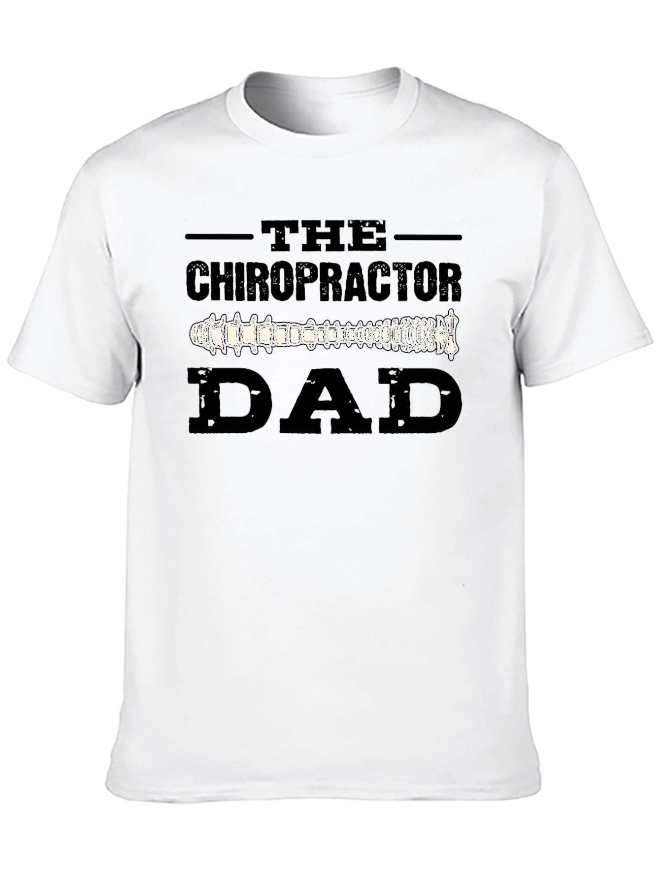 Chiropractor Dad T-Shirt - Spine Design