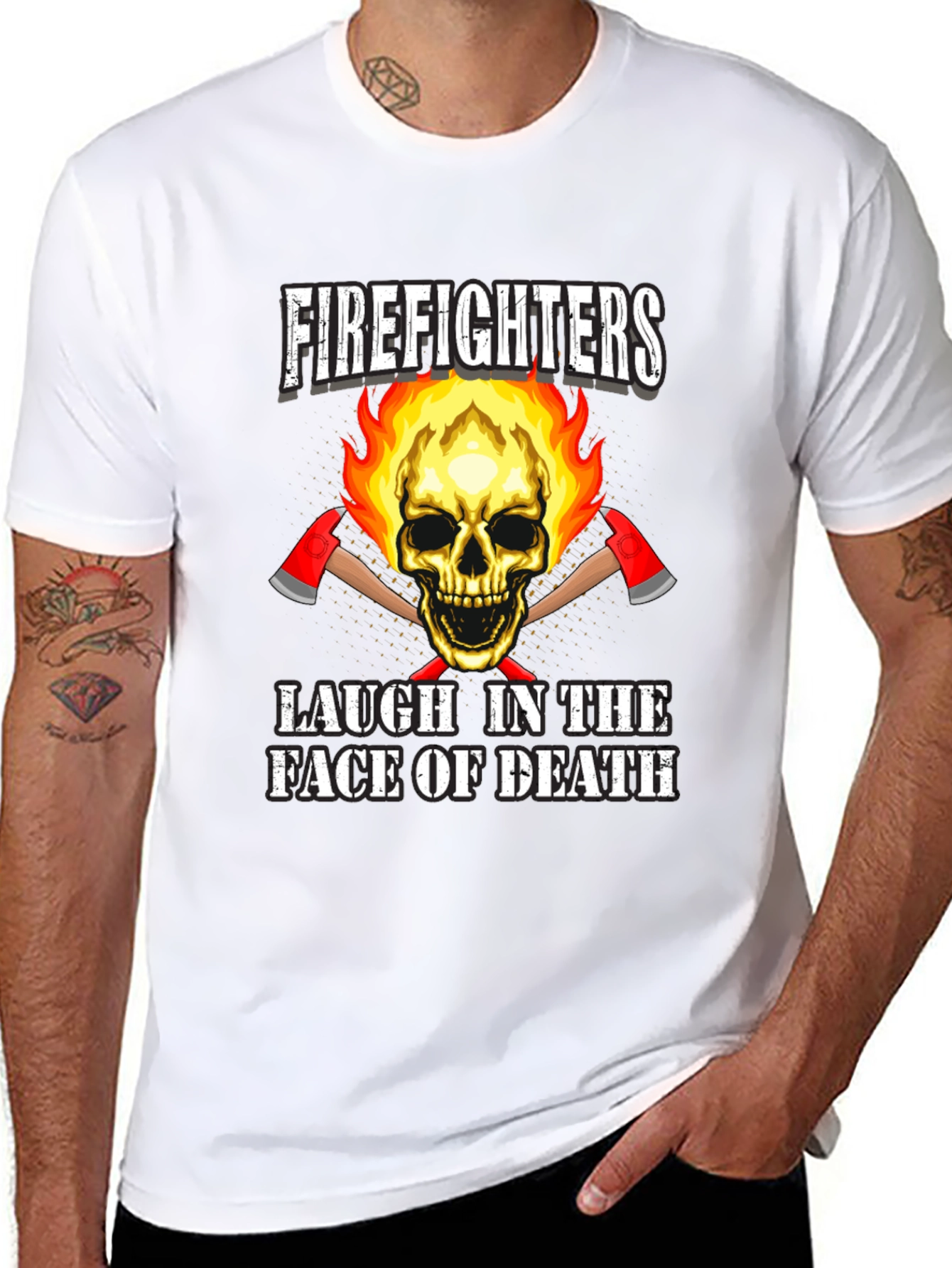 Firefighters Laugh in the Face of Death T-Shirt