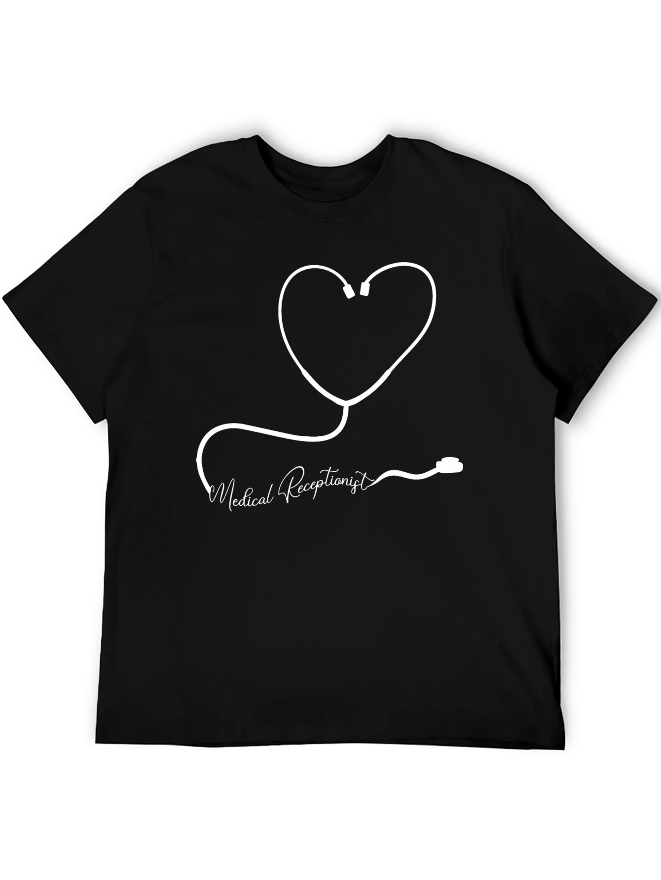 Medical Receptionist Heart Stethoscope T-Shirt