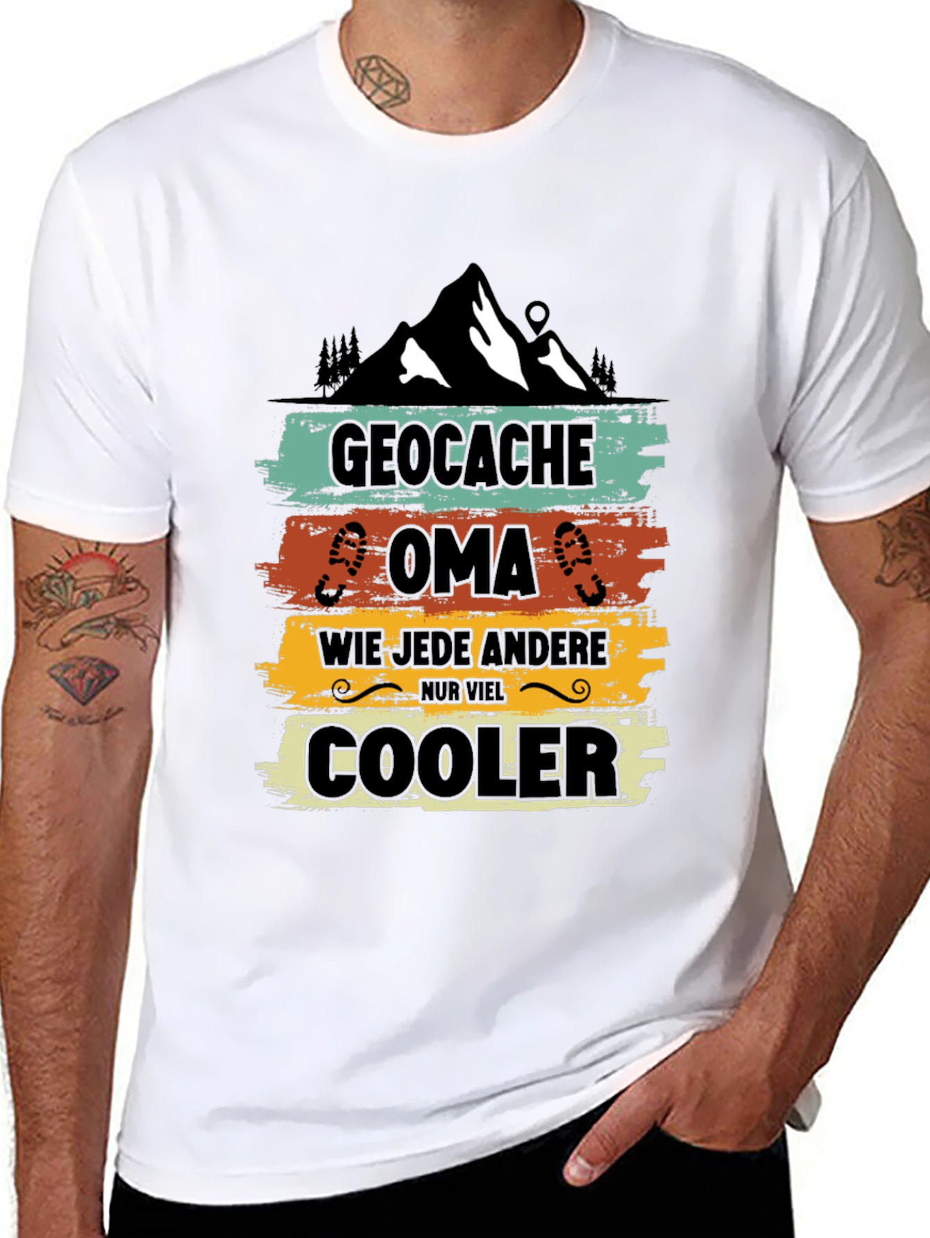 Geocache Oma Cooler T-Shirt - Outdoor Adventure Tee