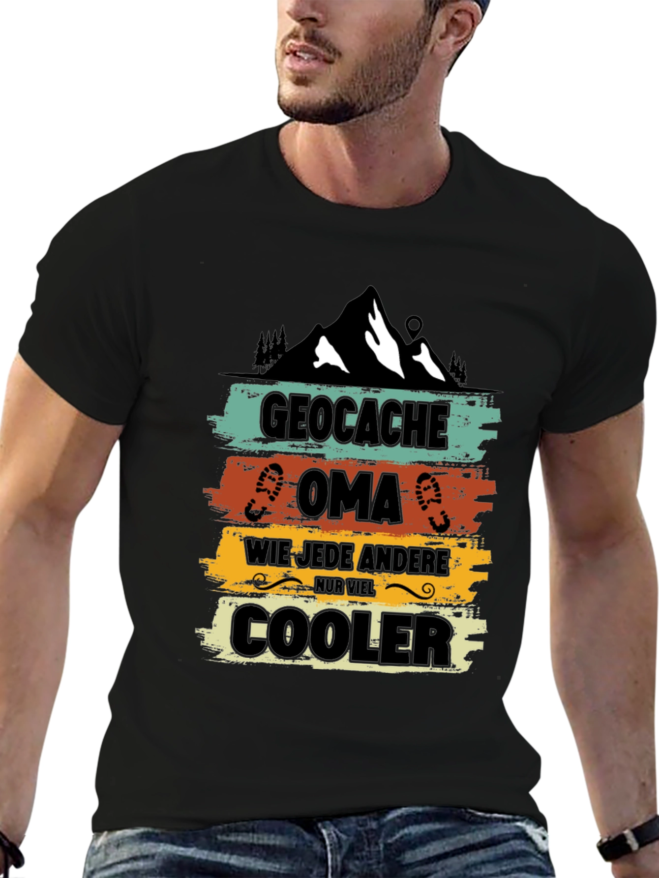 Geocache Oma Cooler T-Shirt - Outdoor Adventure Tee