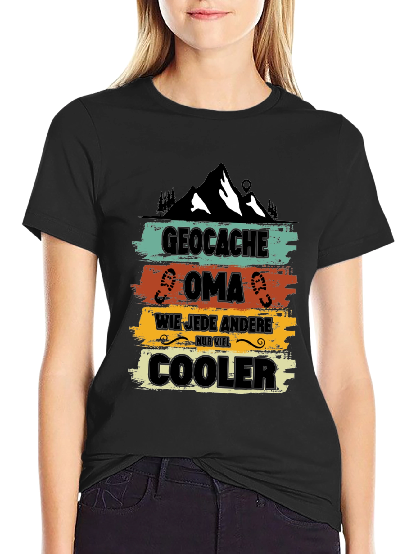 Geocache Oma Cooler T-Shirt - Outdoor Adventure Tee