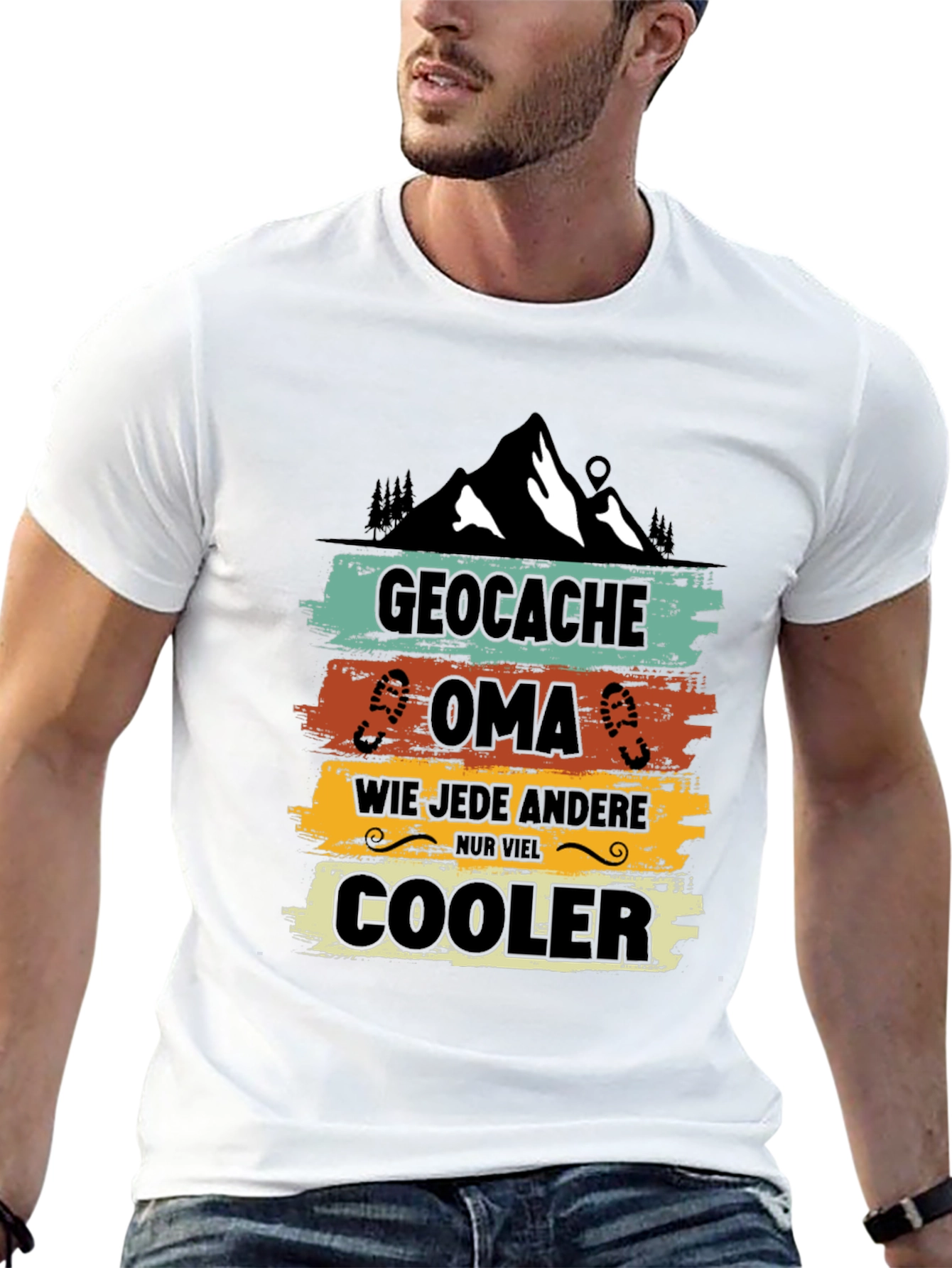 Geocache Oma Cooler T-Shirt - Outdoor Adventure Tee