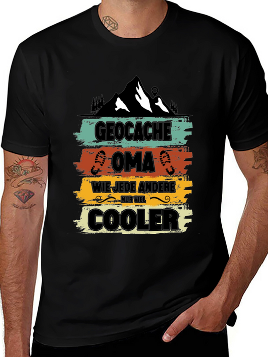 Geocache Oma Cooler T-Shirt - Outdoor Adventure Tee
