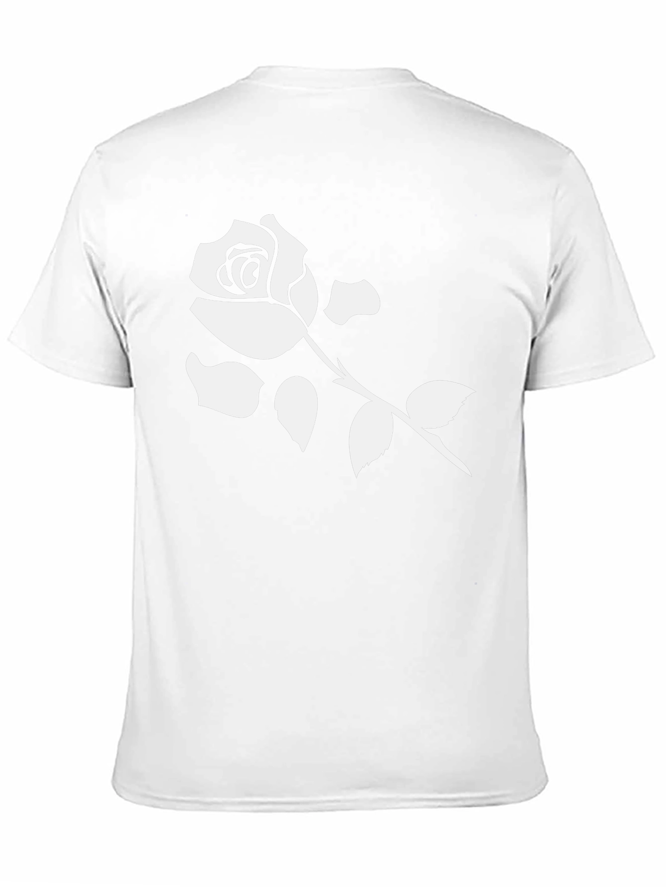 Rose Graphic T-Shirt - Modern Black Tee