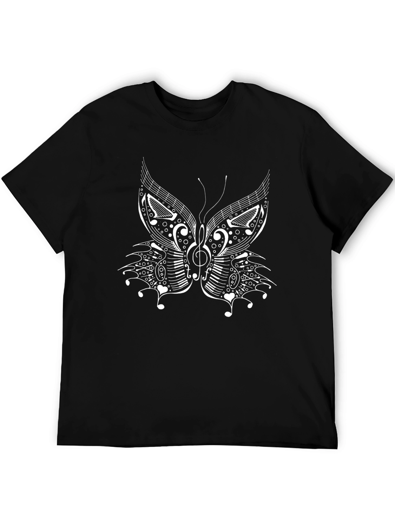 Music Butterfly Graphic T-Shirt