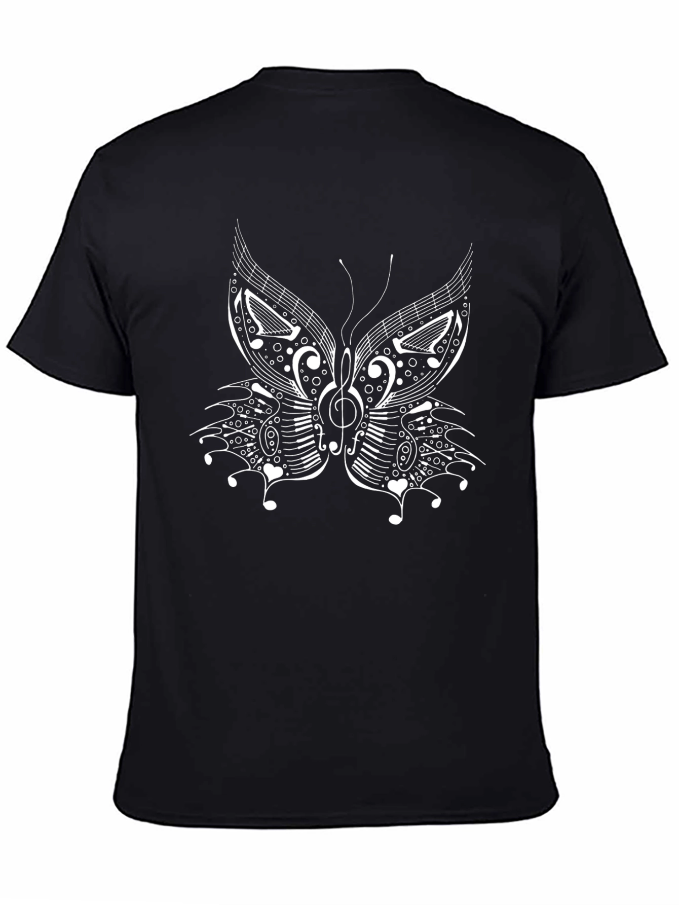Music Butterfly Graphic T-Shirt