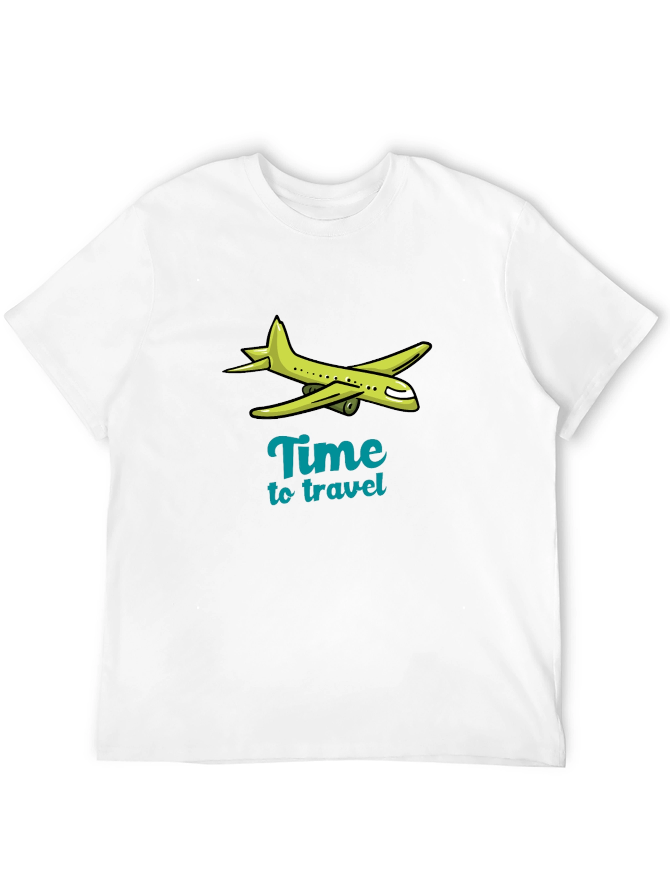 Time to Travel Graphic Tee - Airplane Design