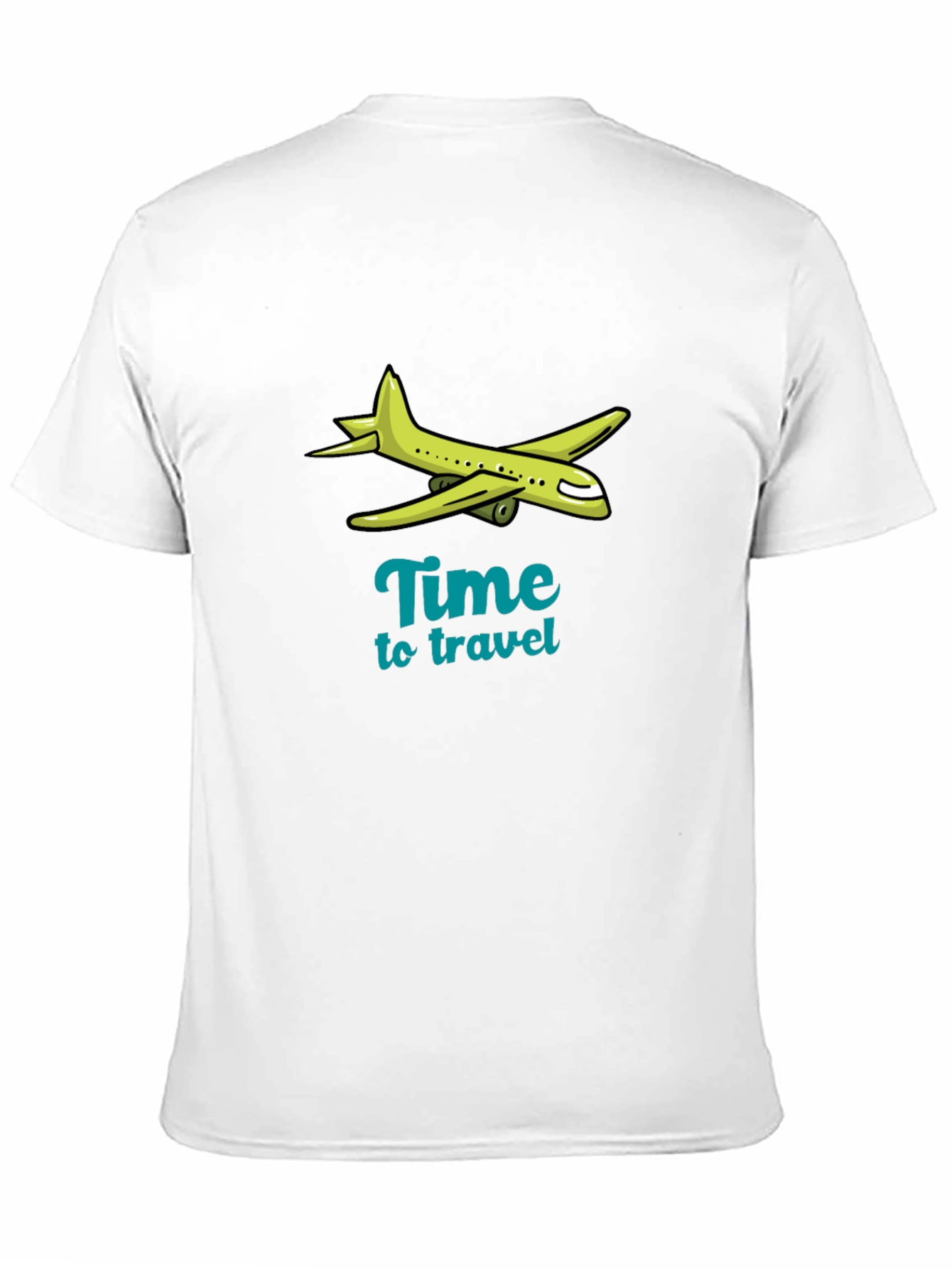 Time to Travel Graphic Tee - Airplane Design