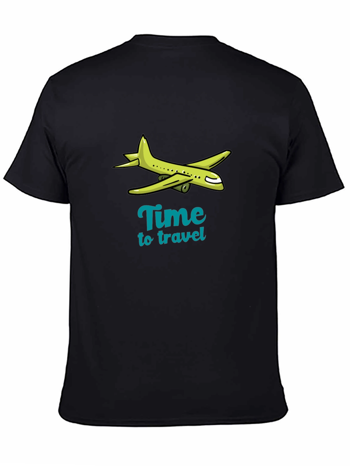 Time to Travel Graphic Tee - Airplane Design