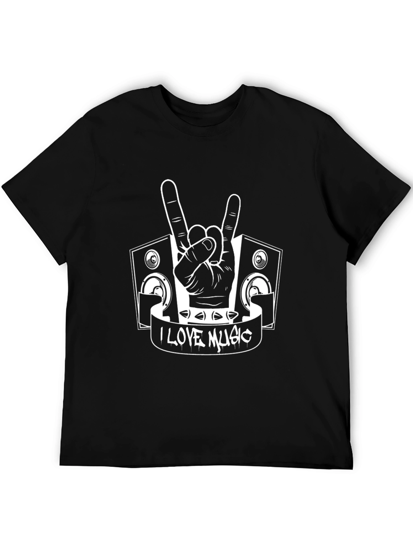 I Love Music Graphic T-Shirt - Rock On!