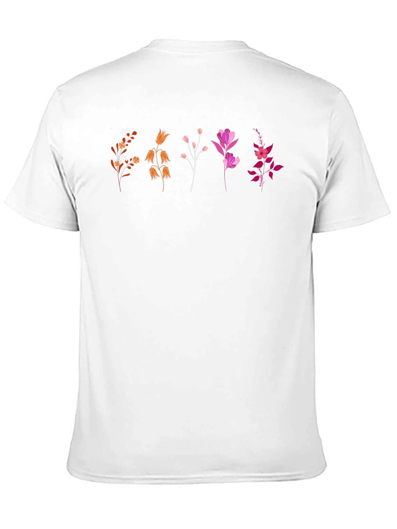 Floral Graphic Tee - Stylish Unisex Black T-Shirt