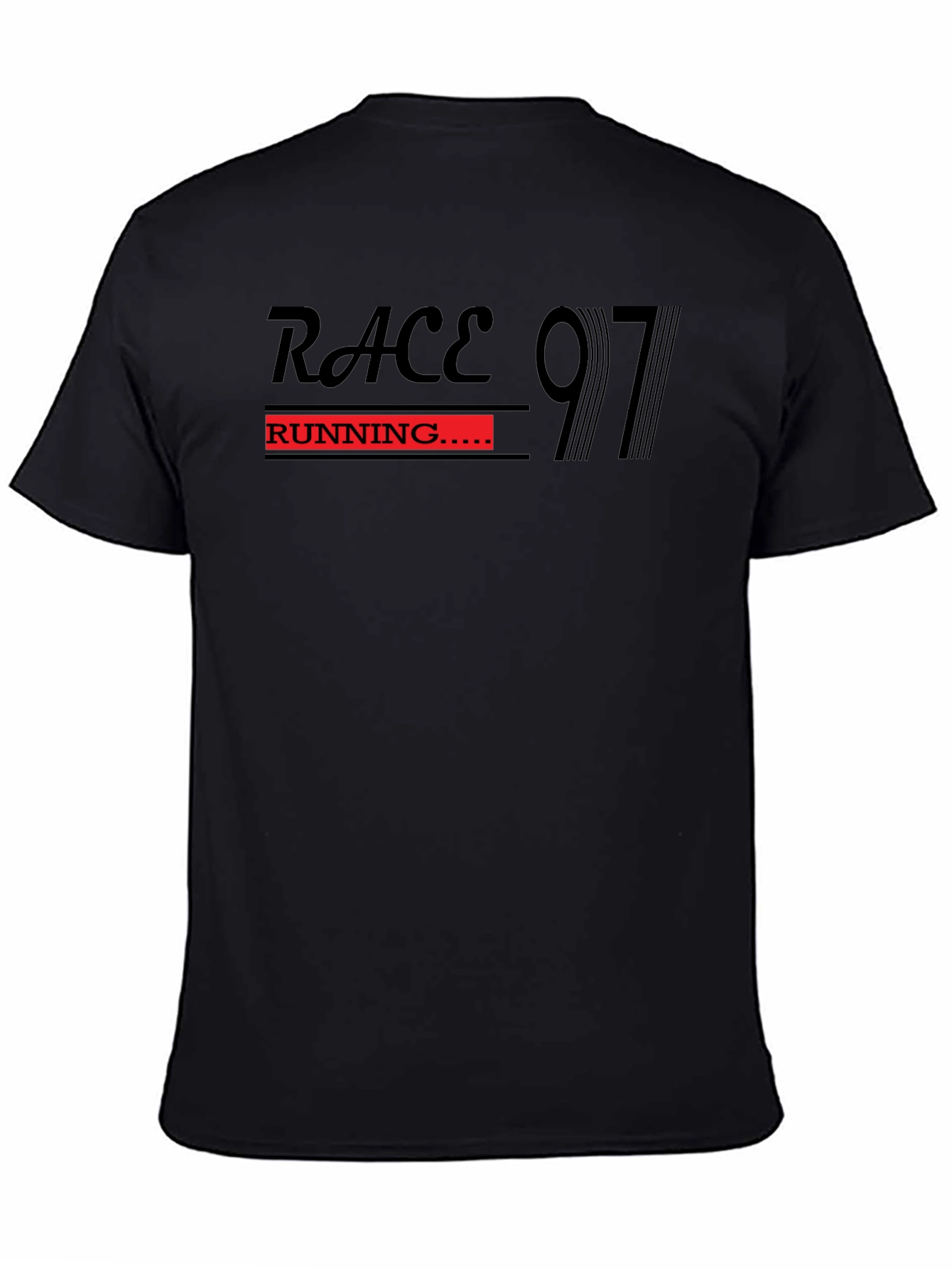 Race Running 97 Black T-Shirt