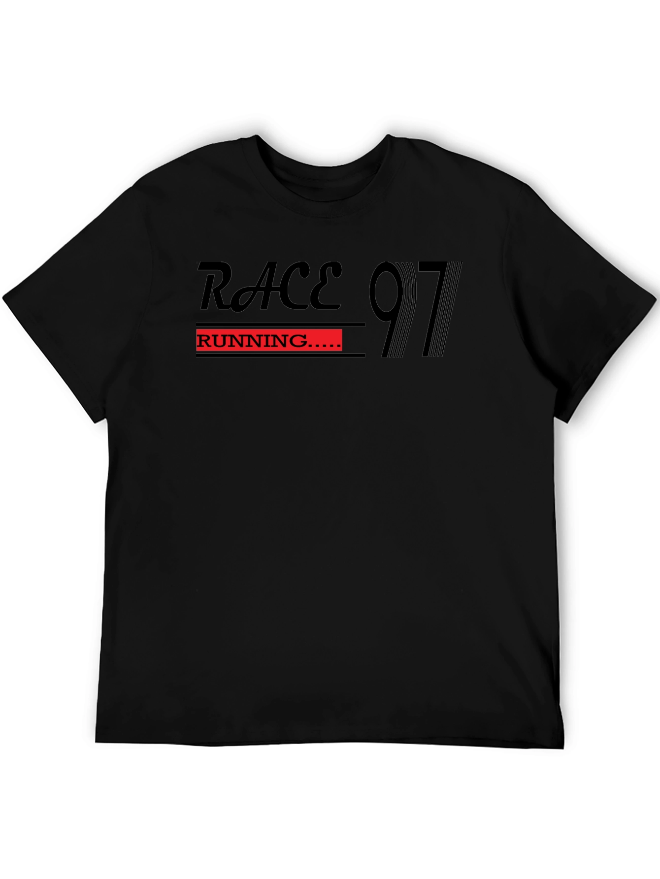 Race Running 97 Black T-Shirt