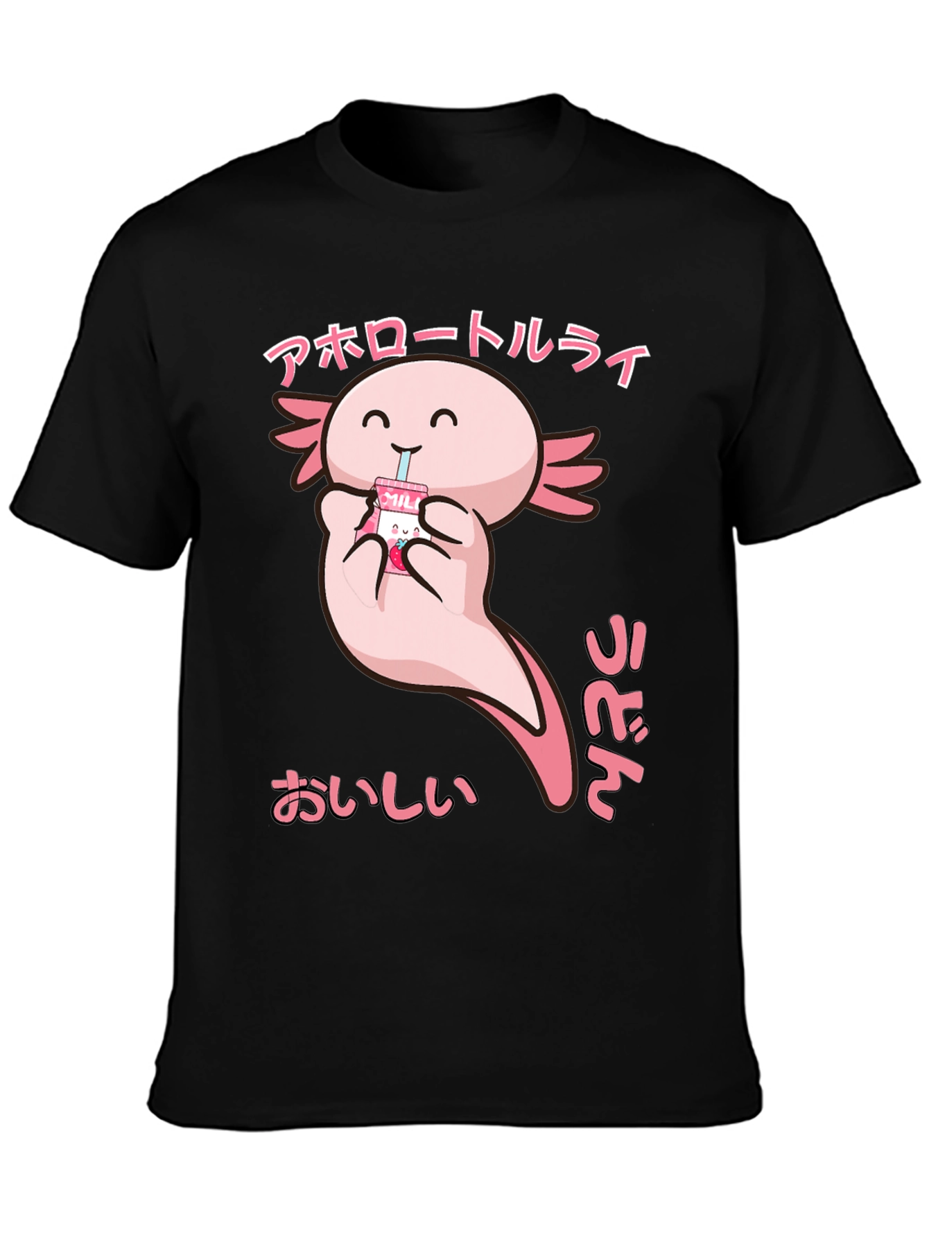 Axolotl Milk T-Shirt - Cute Kawaii Style