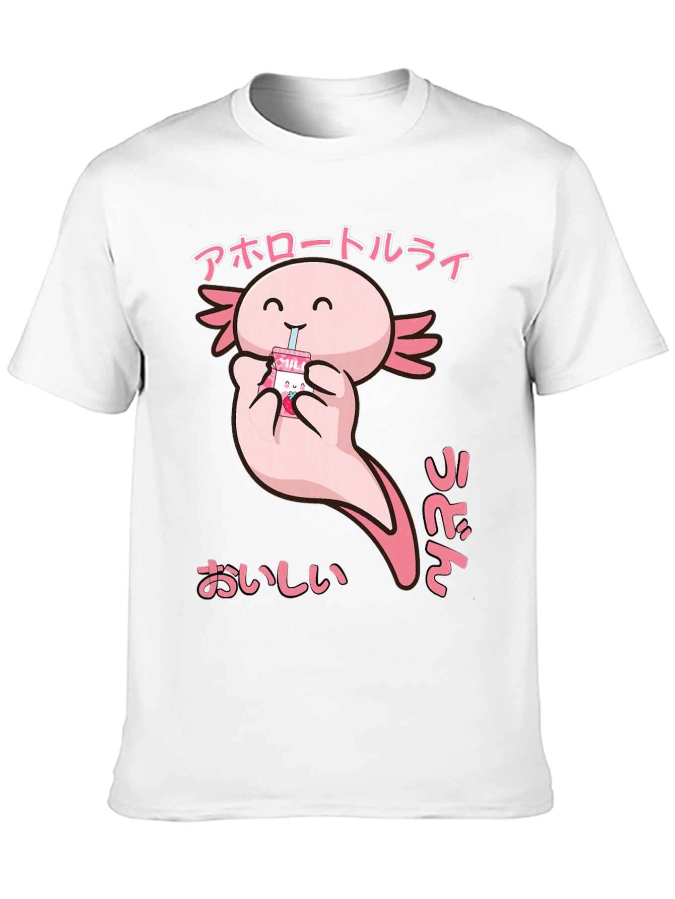 Axolotl Milk T-Shirt - Cute Kawaii Style