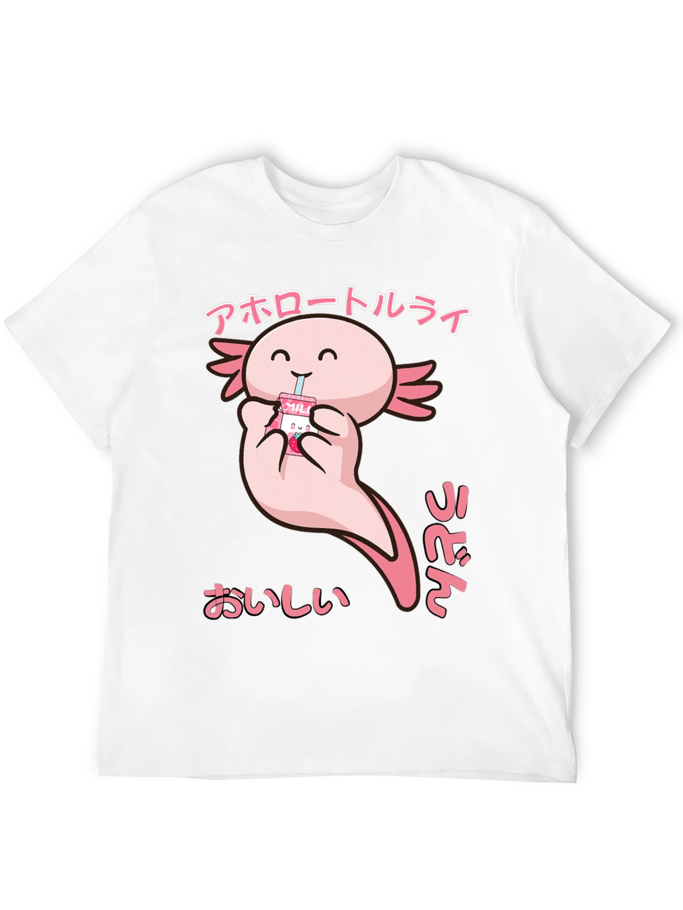 Axolotl Milk T-Shirt - Cute Kawaii Style