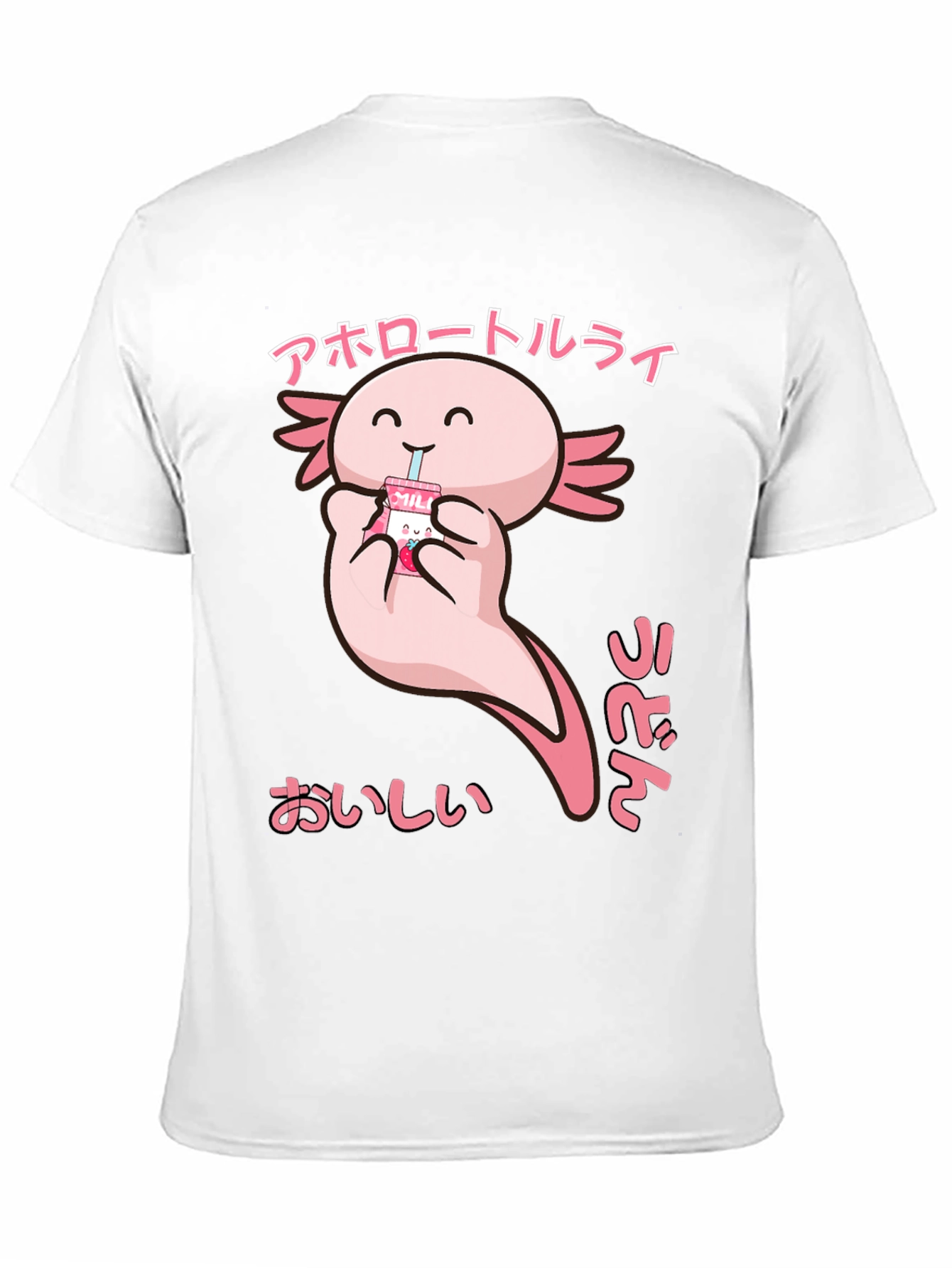 Axolotl Milk T-Shirt - Cute Kawaii Style