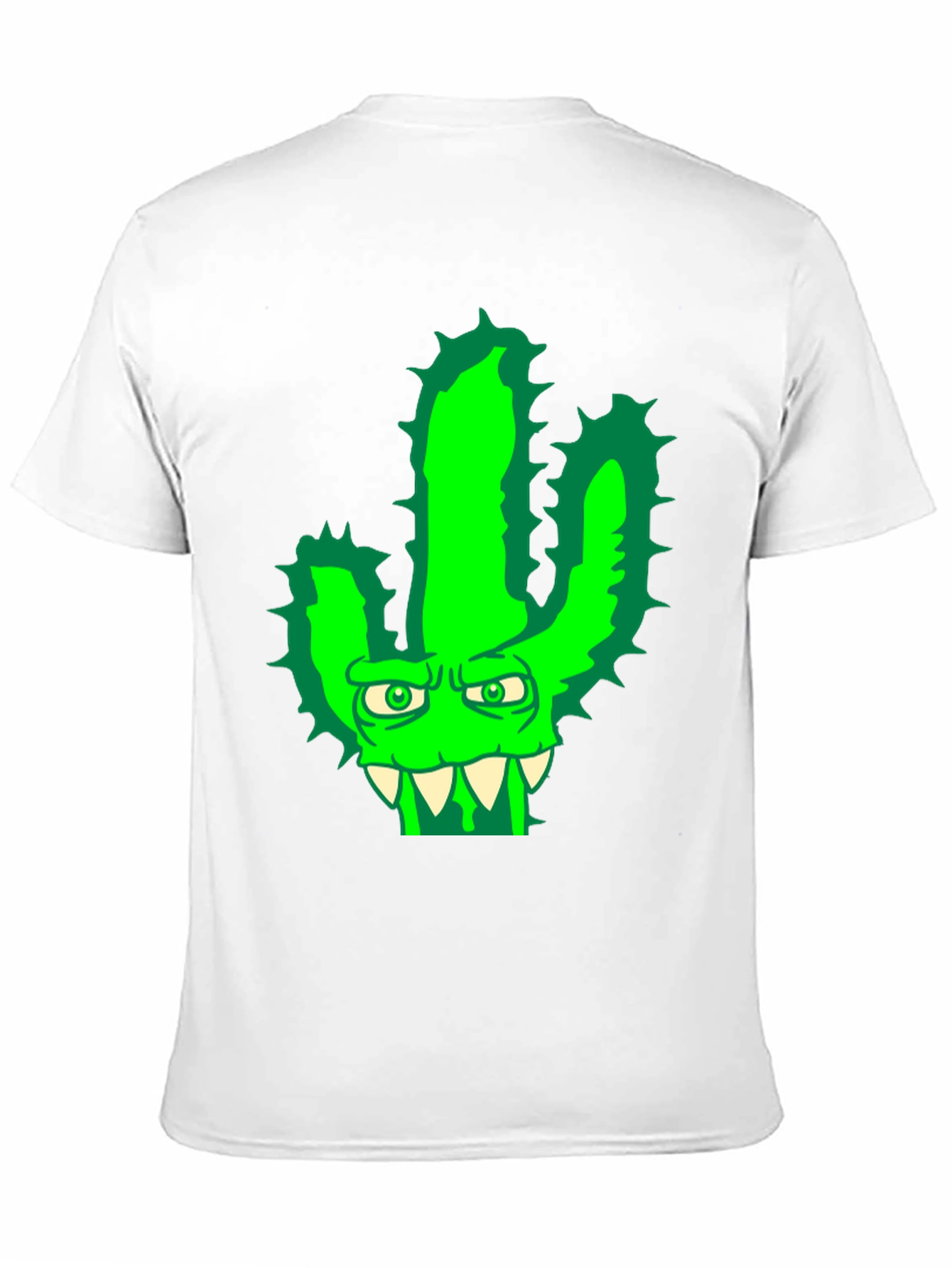 Mens Cactus Monster Graphic T-Shirt - Black