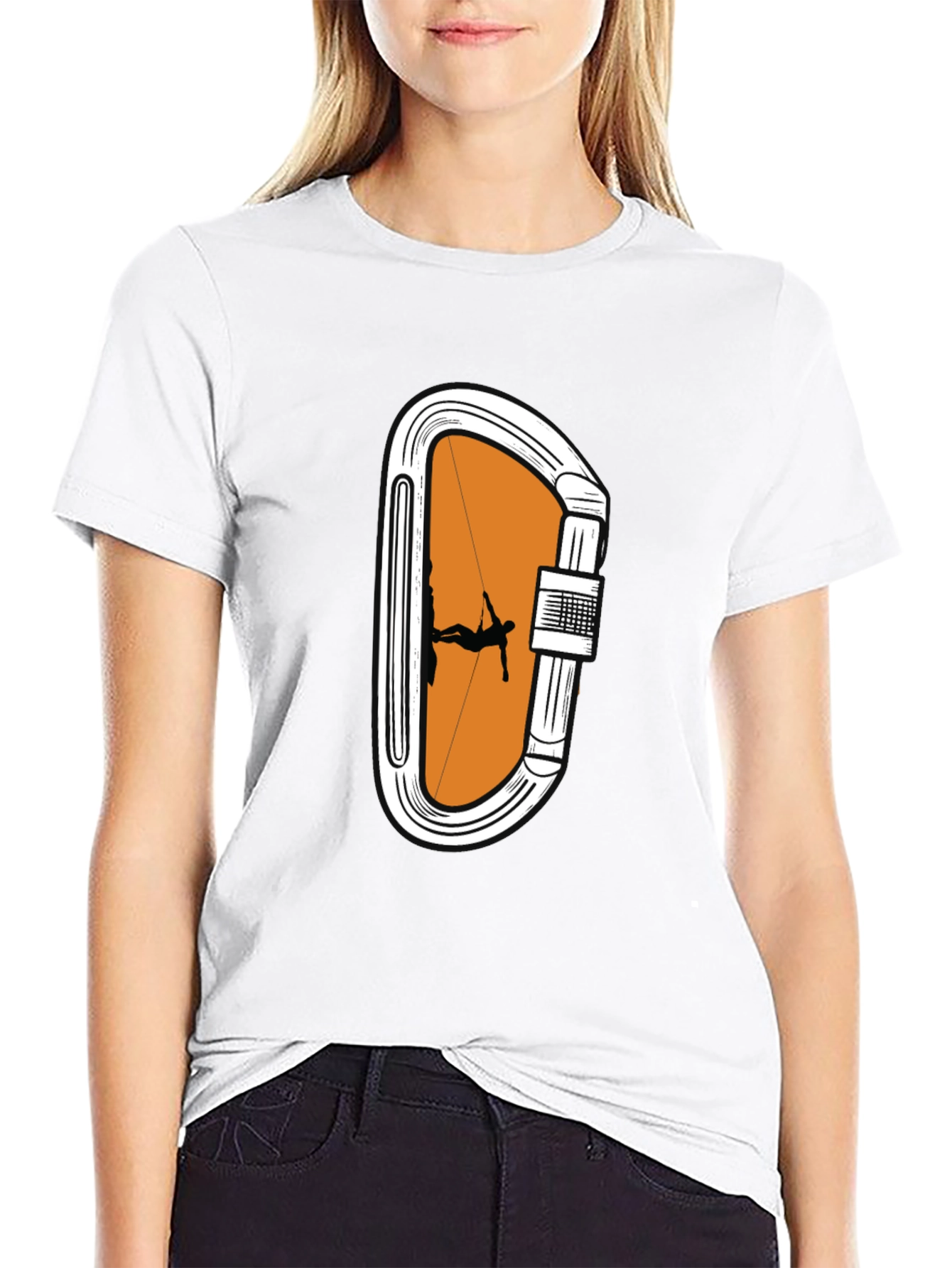 Climbing Carabiner Graphic T-Shirt - Outdoor Adventure