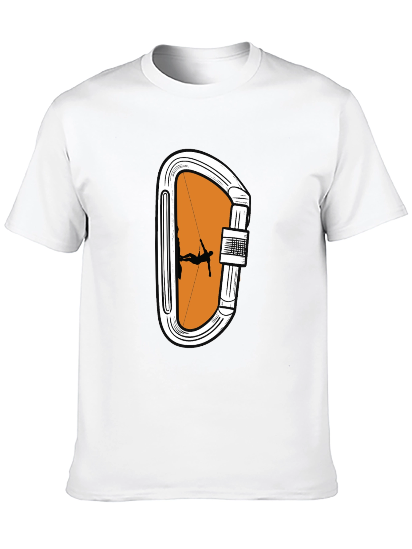 Climbing Carabiner Graphic T-Shirt - Outdoor Adventure