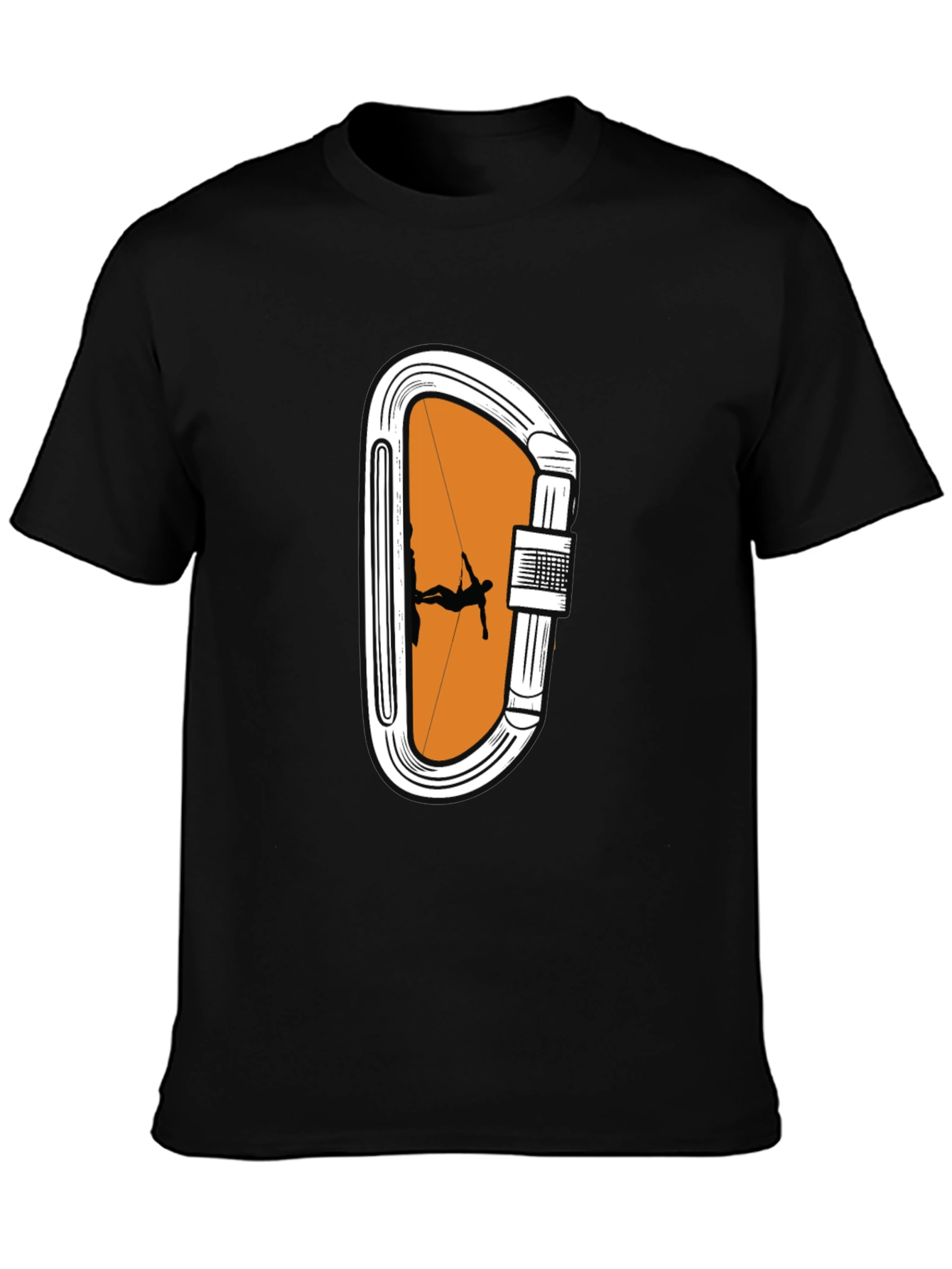 Climbing Carabiner Graphic T-Shirt - Outdoor Adventure