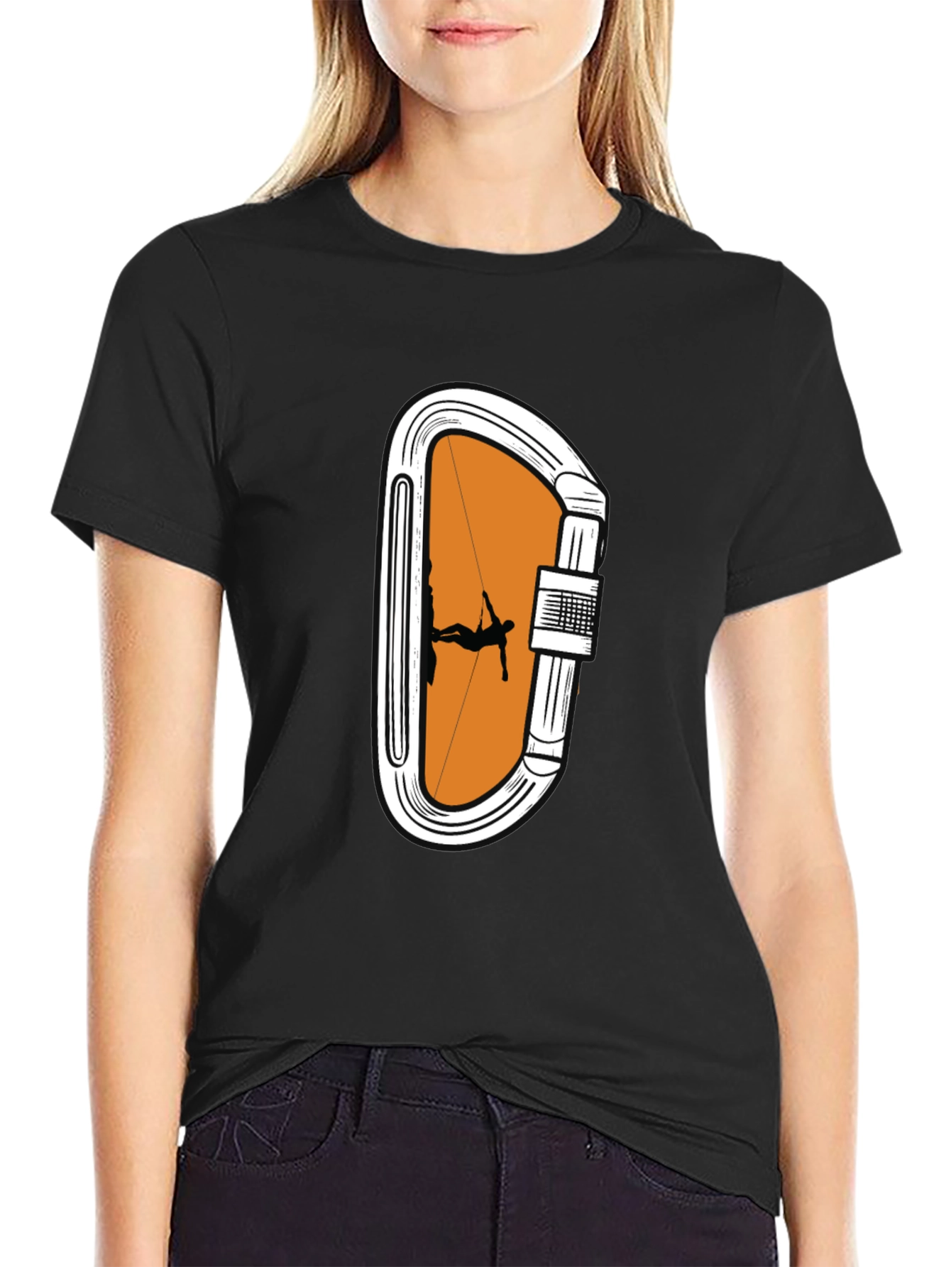 Climbing Carabiner Graphic T-Shirt - Outdoor Adventure