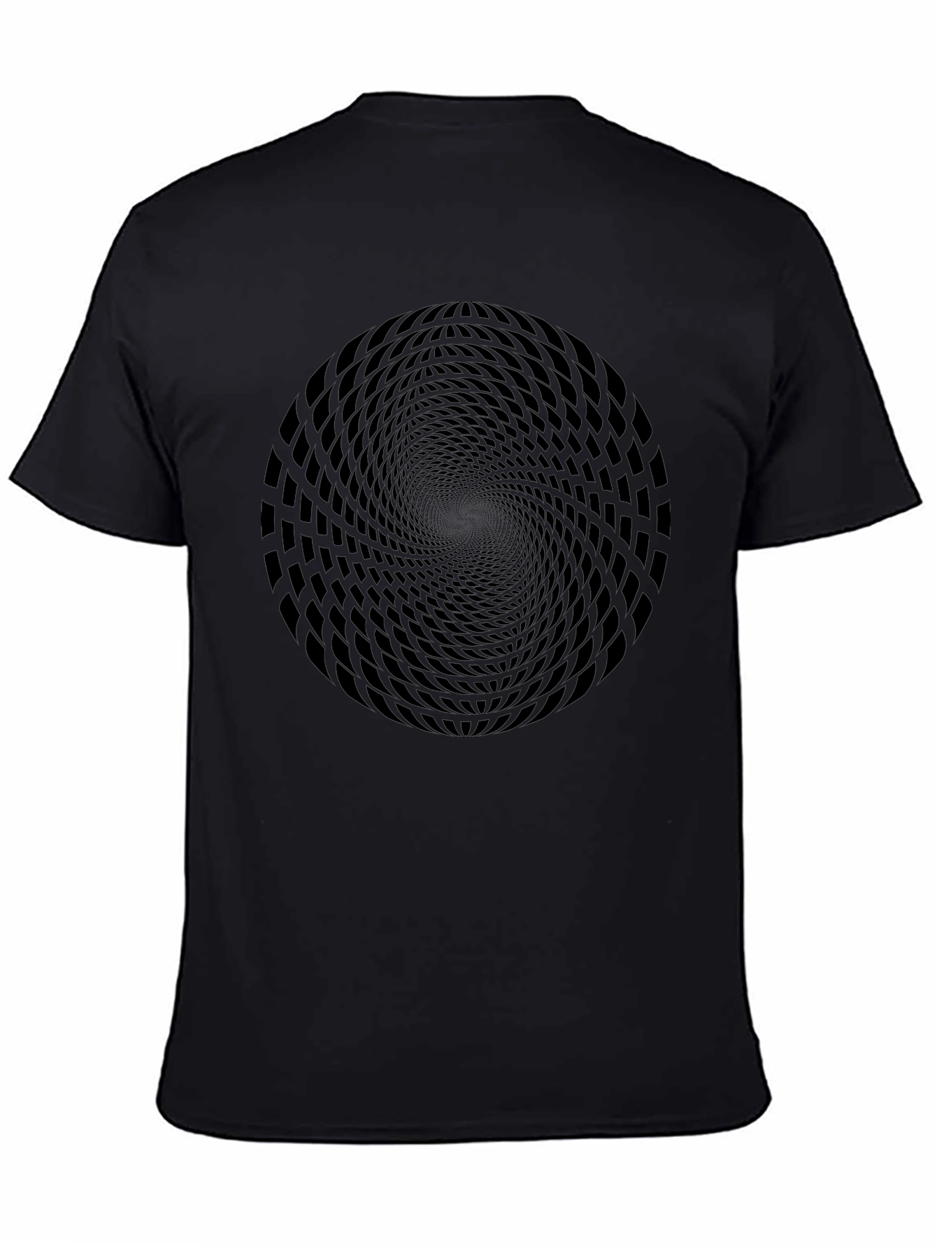 Optical Illusion Black T-Shirt