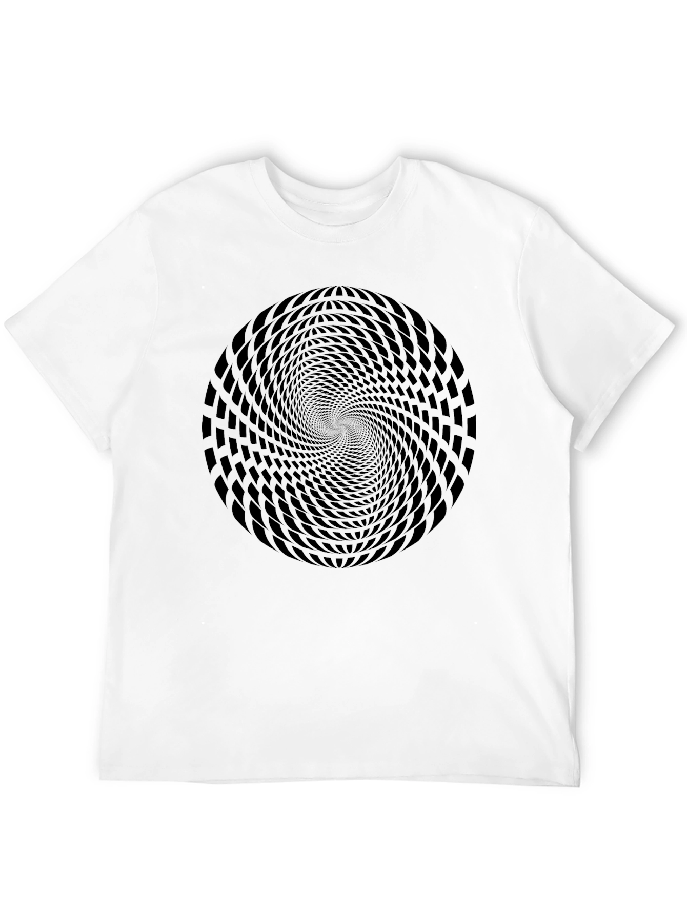 Optical Illusion Black T-Shirt