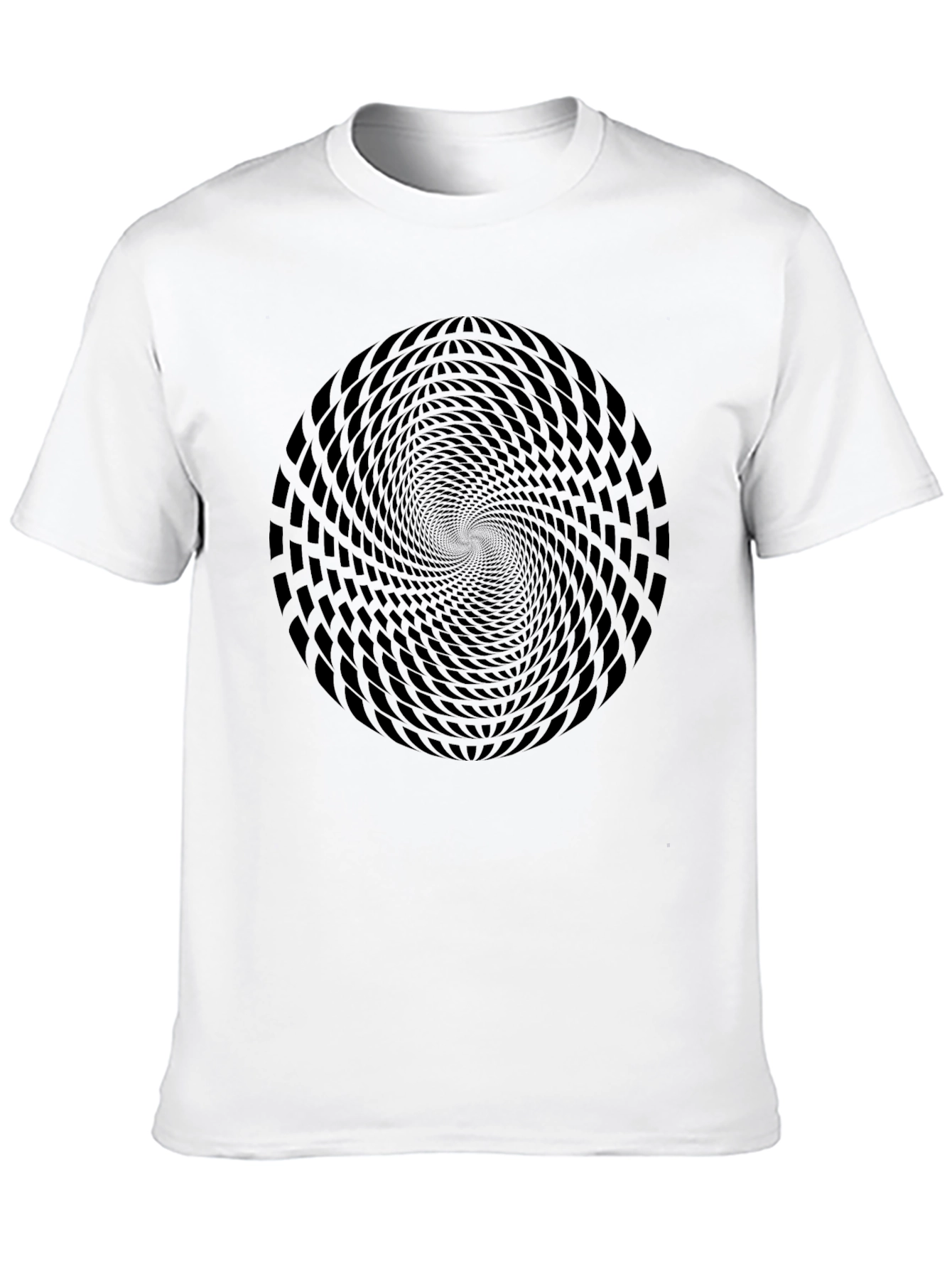 Optical Illusion Black T-Shirt