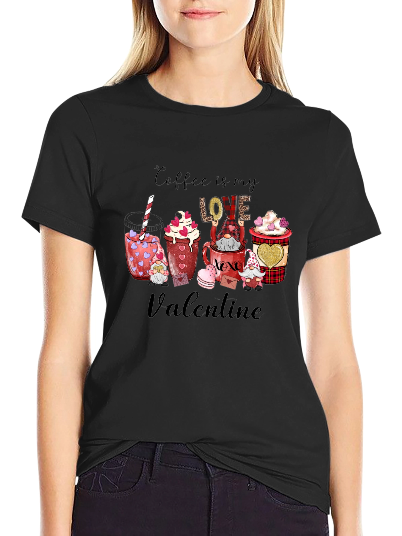 Coffee is My Love Valentine Graphic Tee