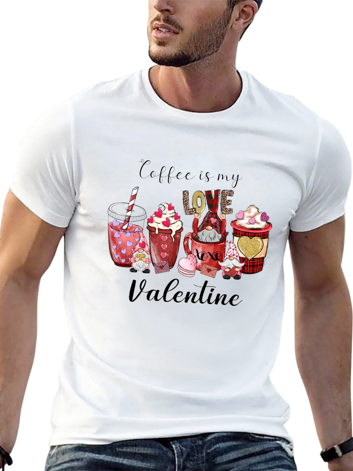 Coffee is My Love Valentine Graphic Tee
