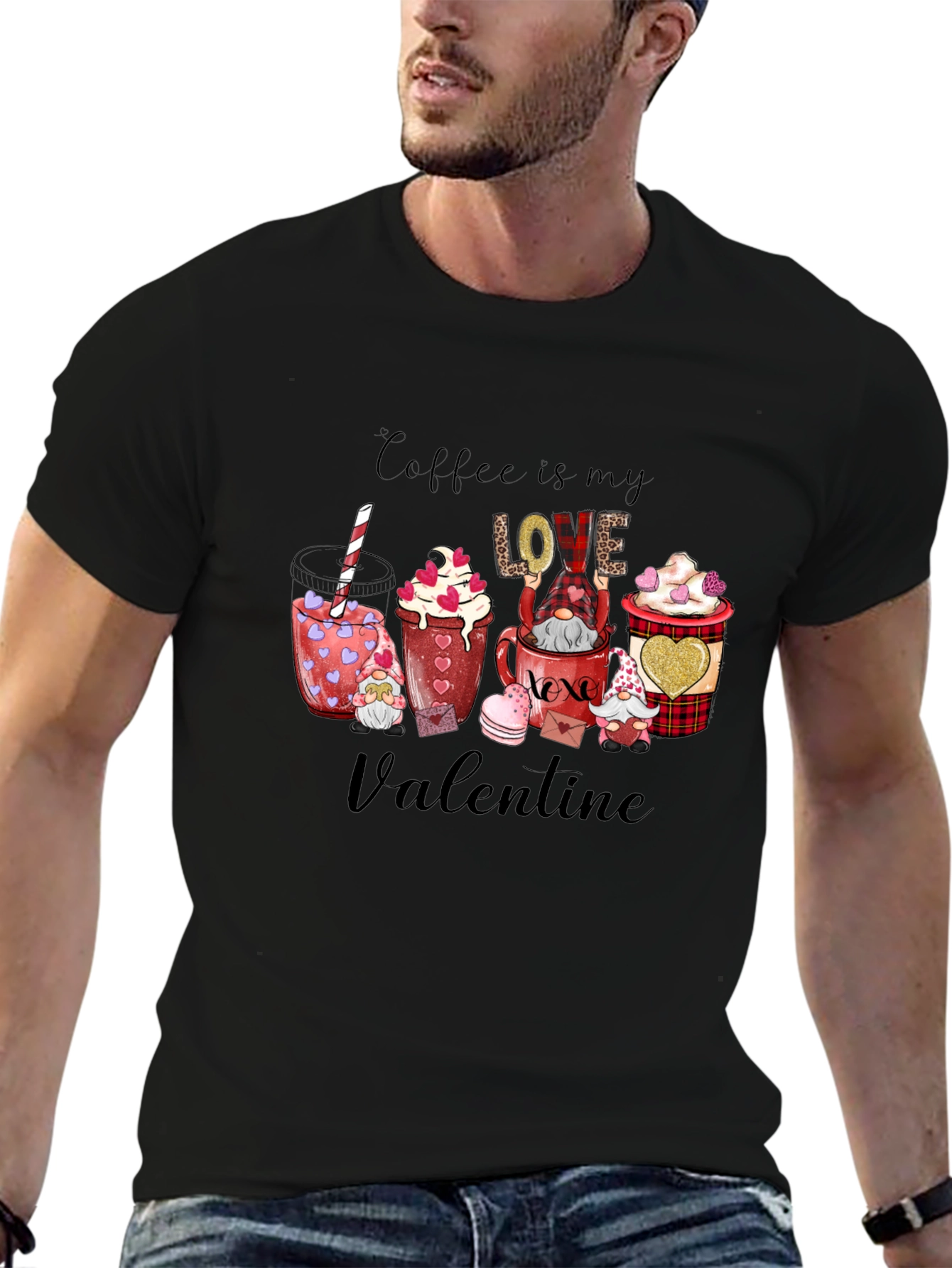 Coffee is My Love Valentine Graphic Tee