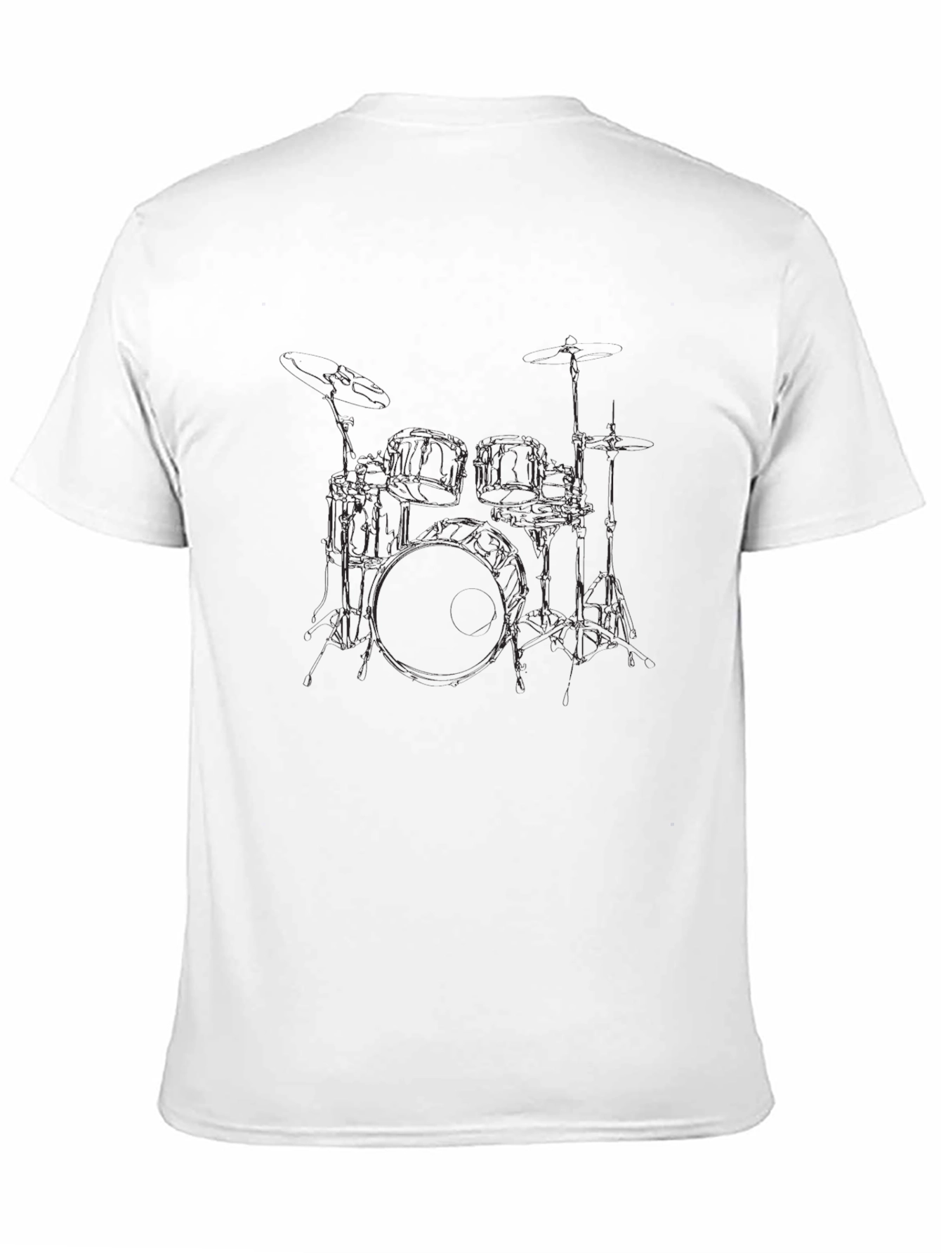 Drum Kit Graphic Black T-Shirt