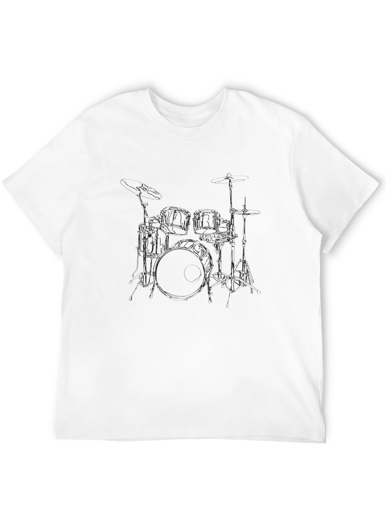Drum Kit Graphic Black T-Shirt
