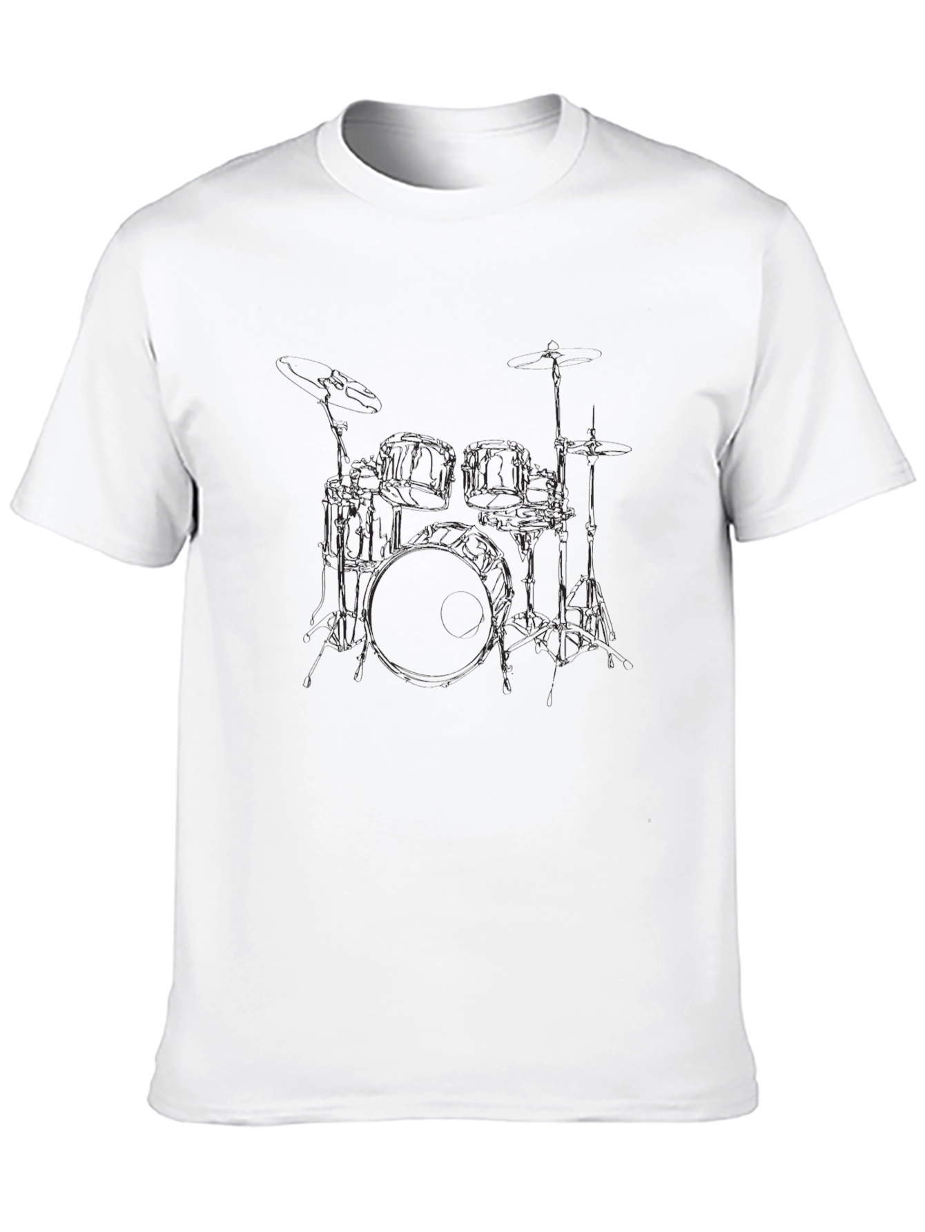 Drum Kit Graphic Black T-Shirt