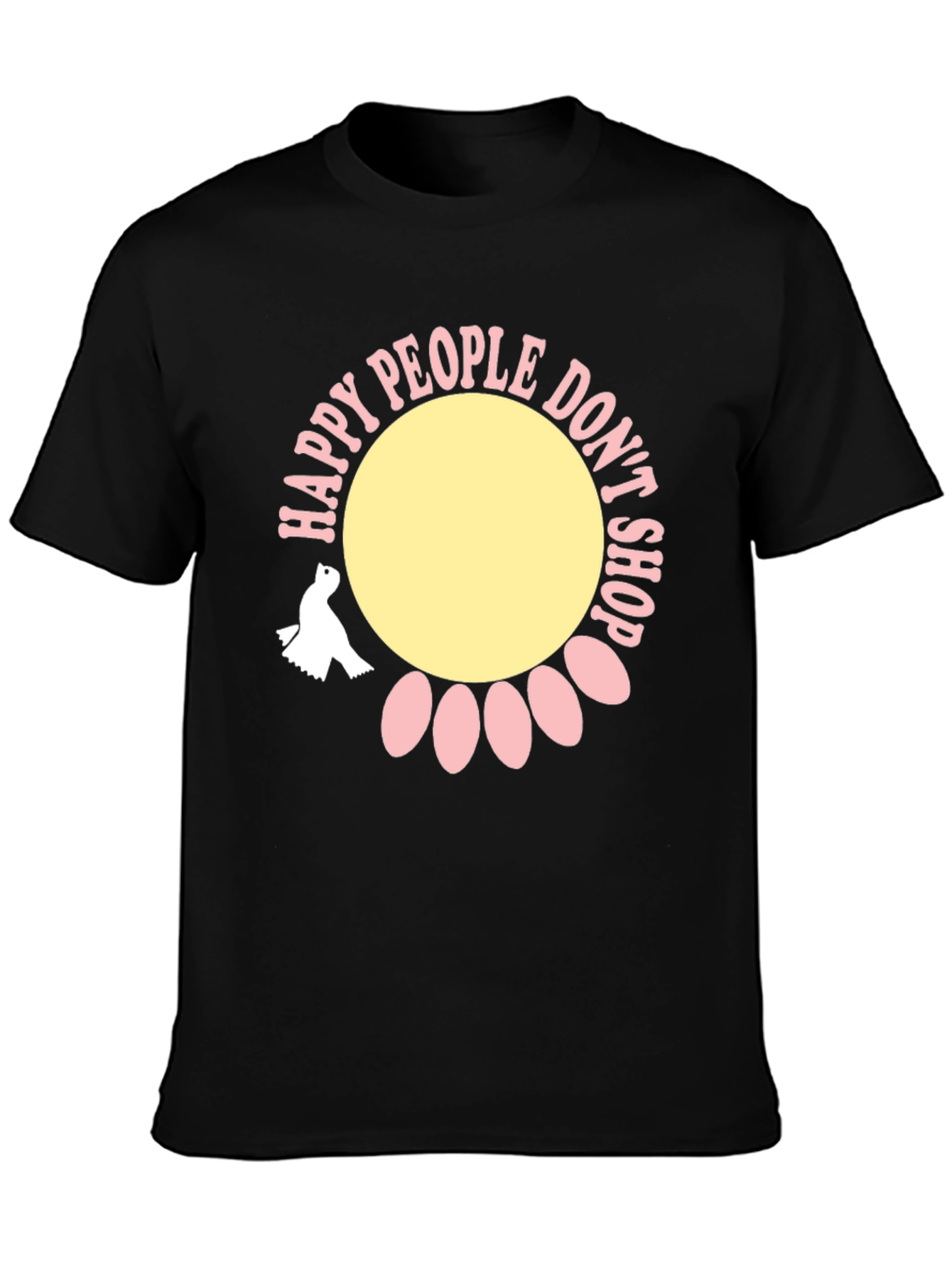 Happy People Dont Shop Graphic Tee