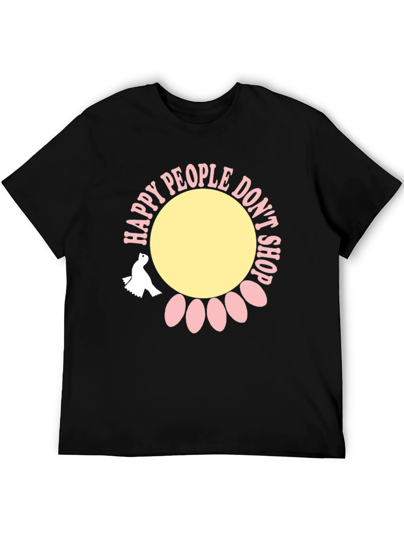 Happy People Dont Shop Graphic Tee