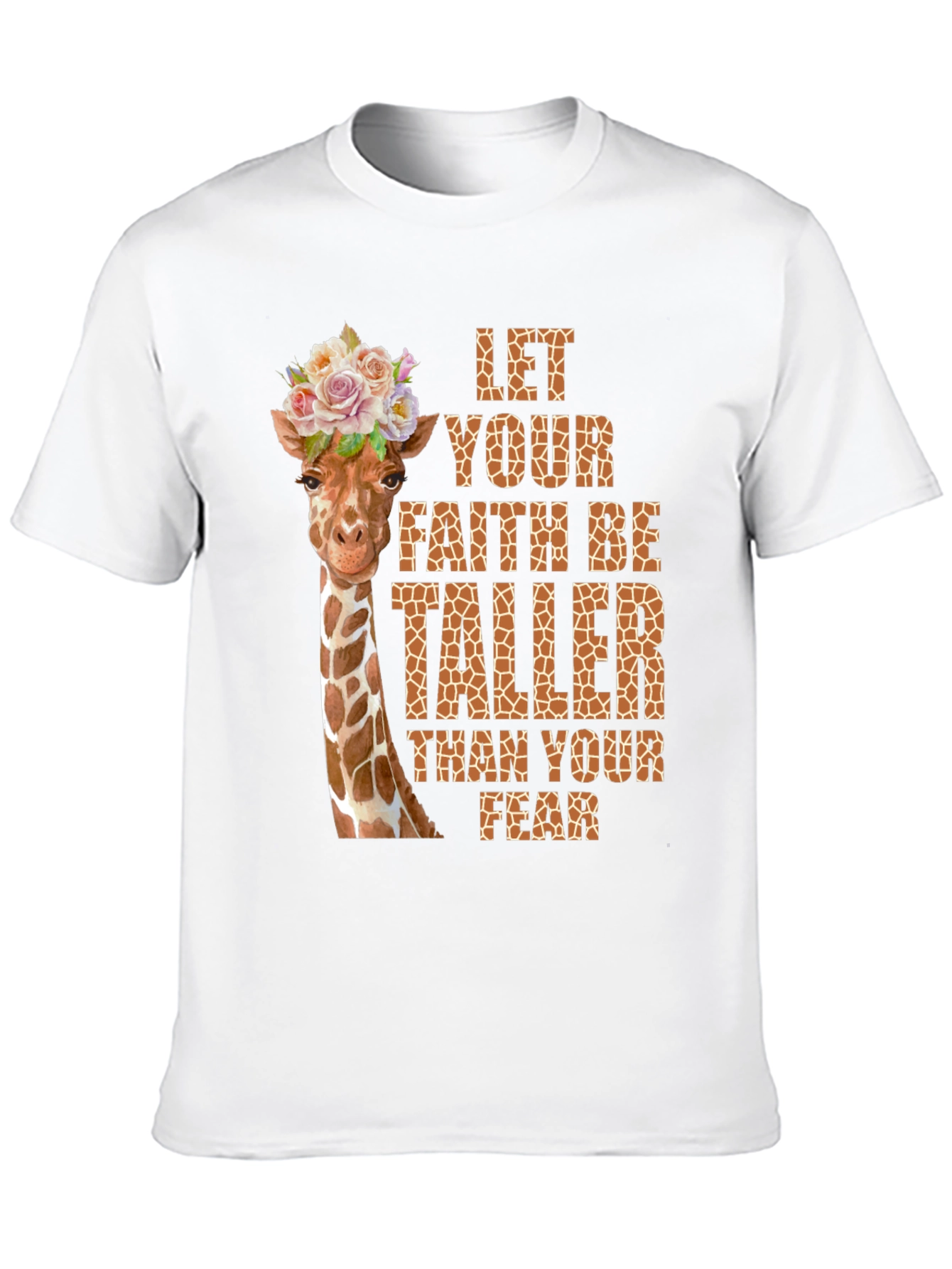 Giraffe Faith Over Fear Graphic Tee